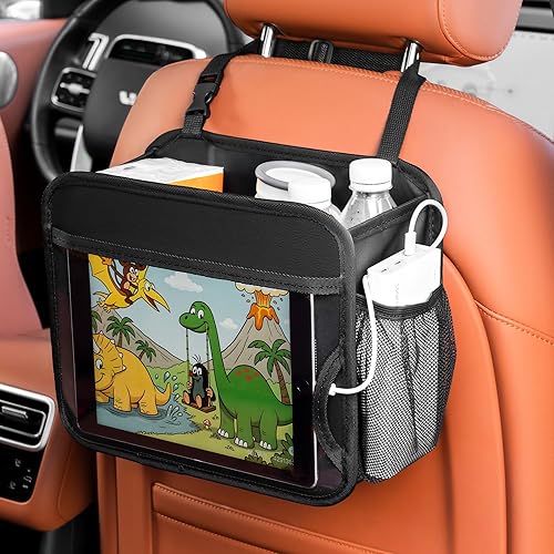 Bolsa organizadora de automóvil para asiento trasero o entre asientos, de piel sintética de alta calidad, con soporte para tableta, caja de disponible en Yaxa Guatemala