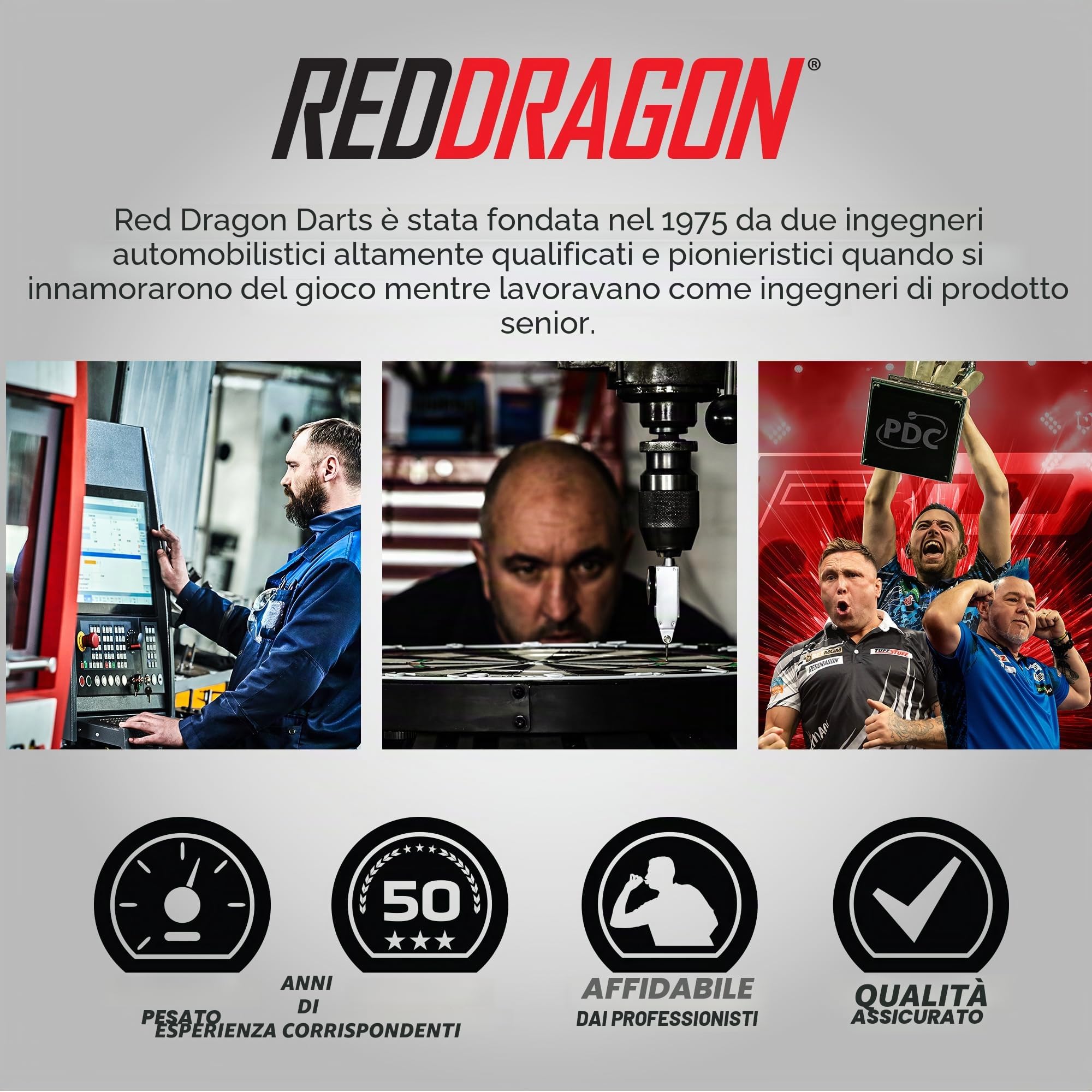 RED DRAGON Defenders Set di Freccette Professionali in tungsteno con Alette e Alberi