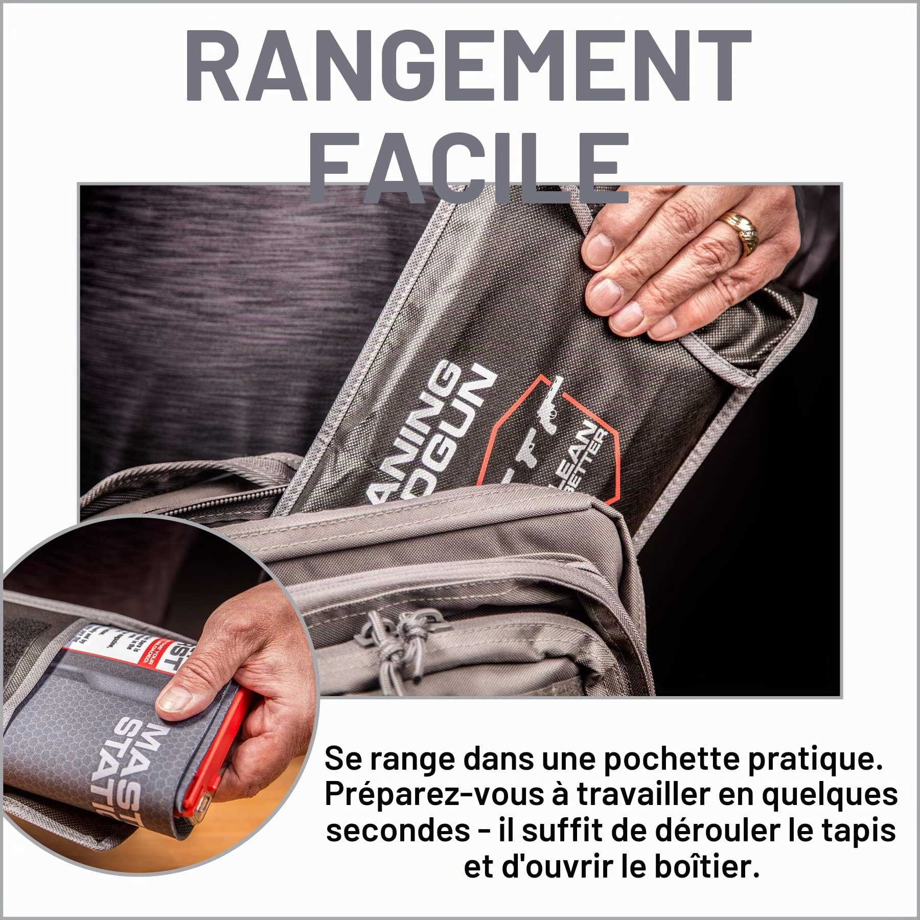 Real AVID Master Cleaning Station Handgun - Post de Travail Universel pour Arme de Poing