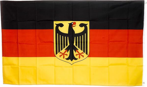 Old Germany Flag with Eagle, 3 x 5 Feet