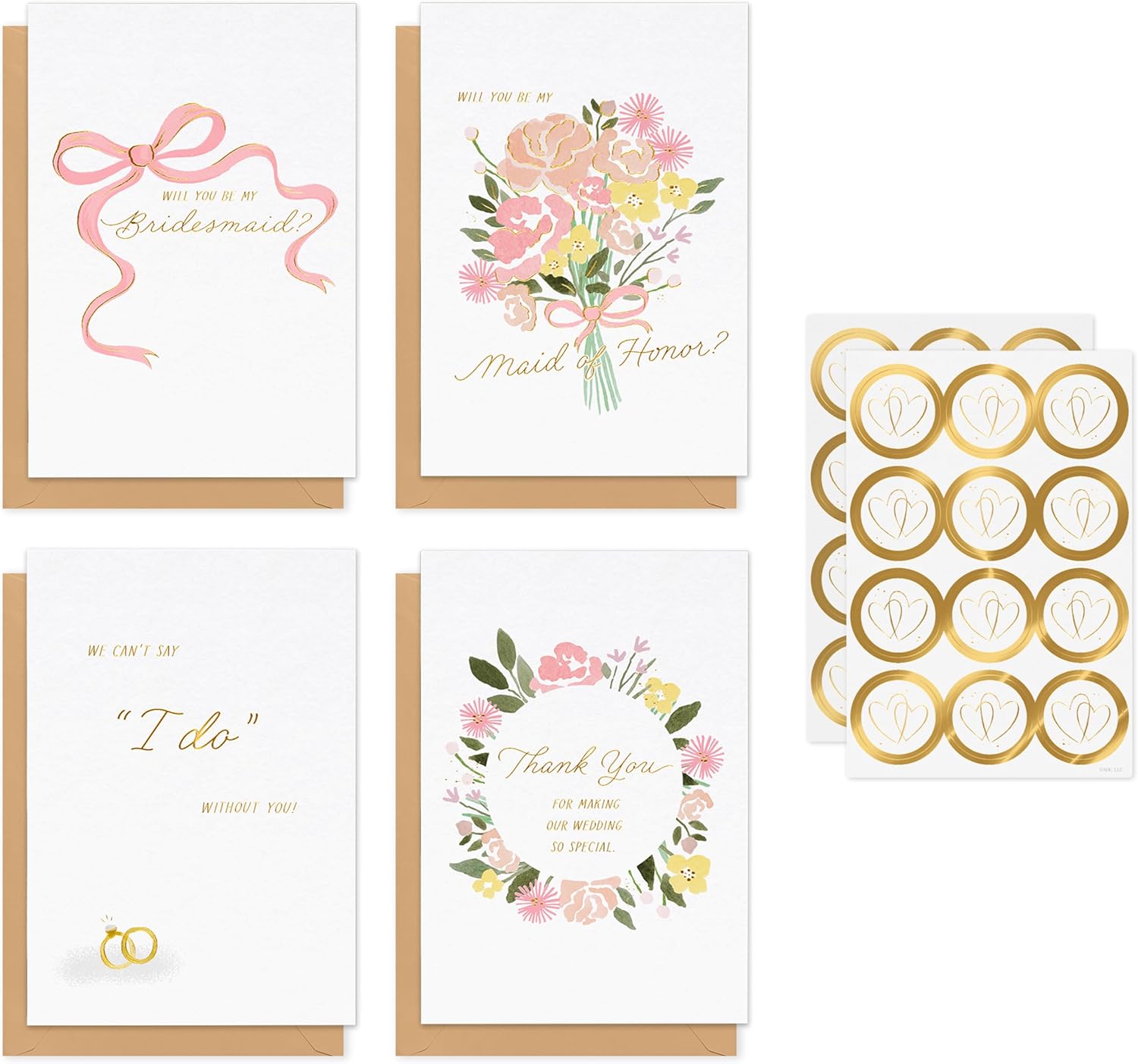 American Greetings Deluxe Wedding Card Assortment (32-Count)