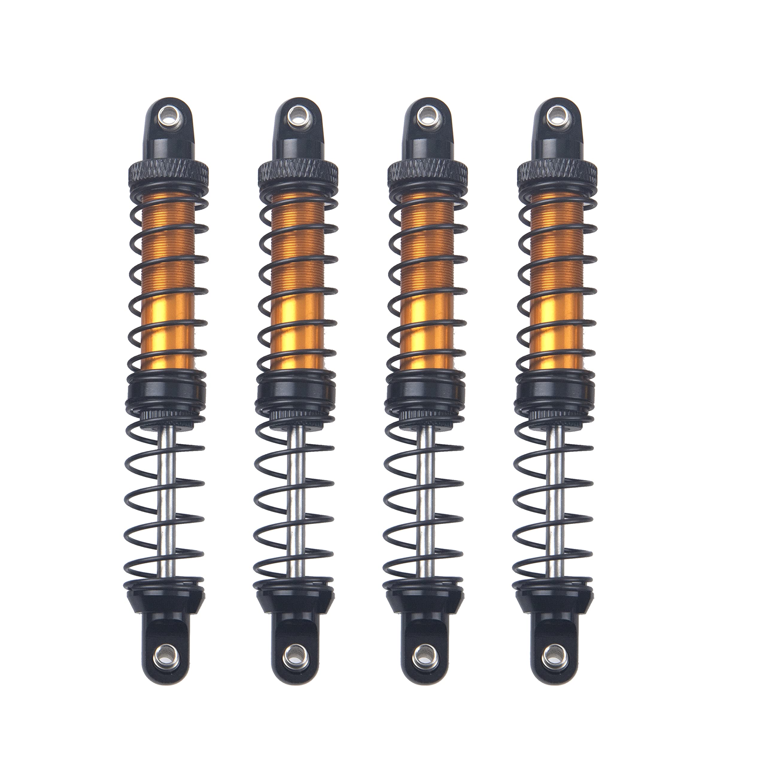 4Pcs ShareGoo Metal Shock Absorber 70/80/90/100/110/120mm Damper Compatible with Tamiya CC01 Traxxas TRX4 Axial SCX10 D90 D110 RR10 1/10 RC Crawler Car (100mm Hole Distance)