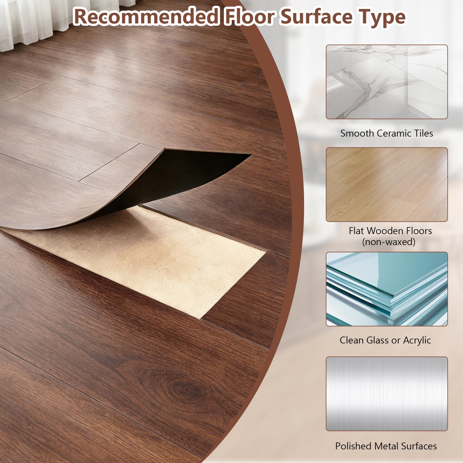 PVC Bodenbelag Selbstklebend, 36 Stück Vinylboden Selbstklebend mit Holzoptik, Wasserfest Bodenfliesen Selbstklebends für Küche Wohnzimmer Bodenbelag, 2.0mm, 5.02m², 15,24 cm x 91,44 cm (Dunkelbraun)