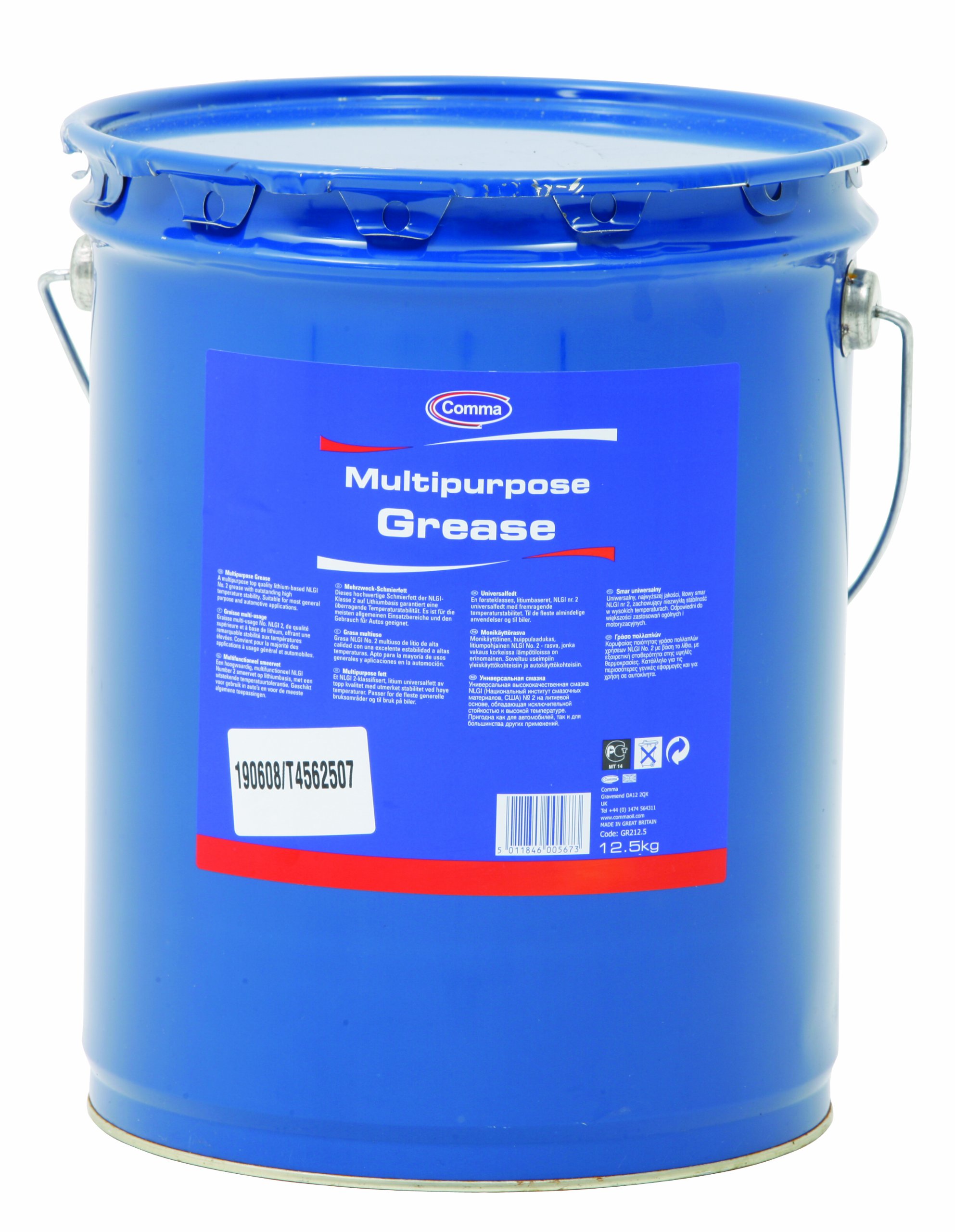 Comma Comma Multipurpose Lithium Grease - 12.5Kg - GR212.5