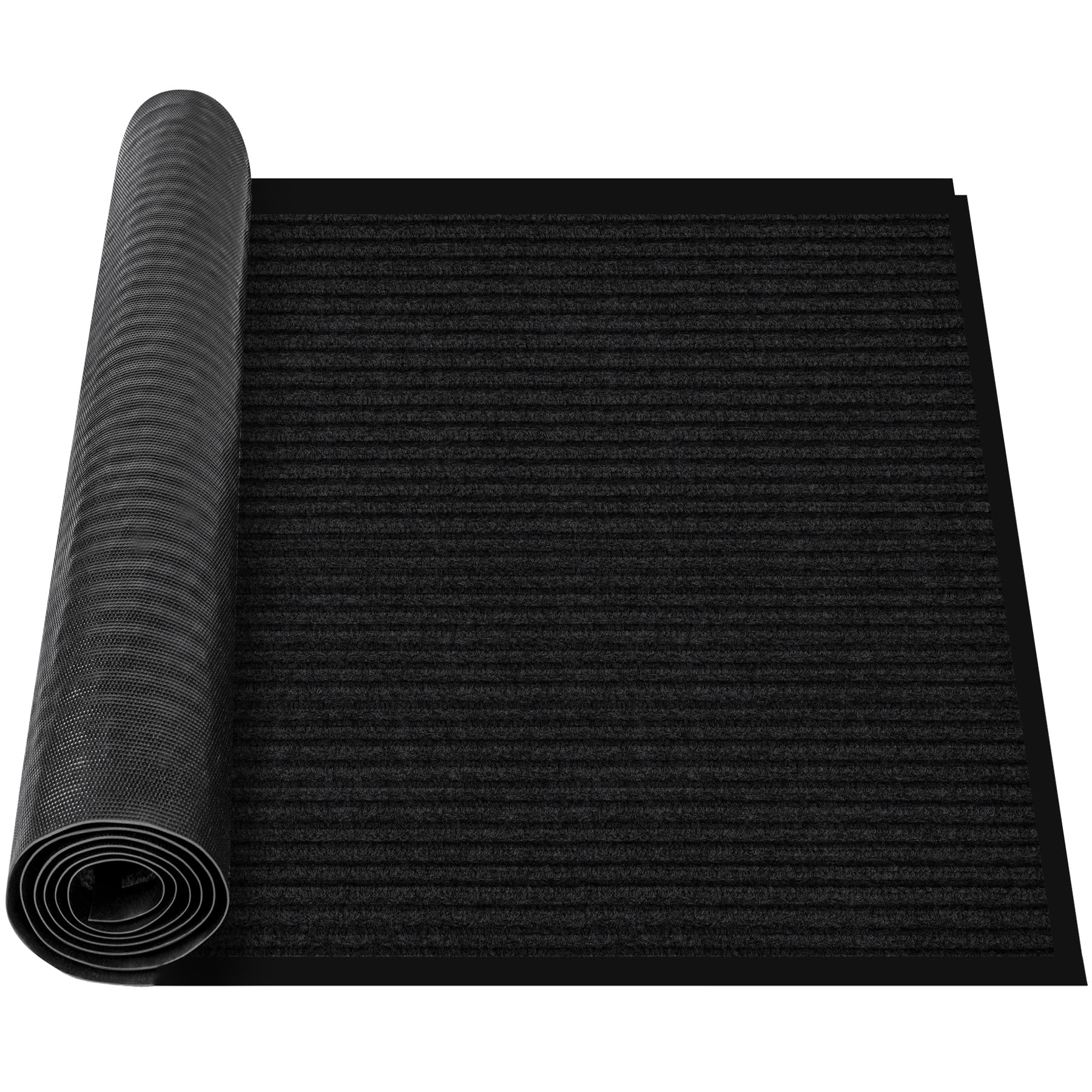 MYFAMIREA Commercial Floor Mat 3' x 5' Extra Large Front Door Industrial Rug Heavy Duty Brush Step Entrance Mat Weather Utility Rug with Non Slip Rubber Backing Low Profile for Entryway, Charcoal Grey — Amazon image 15