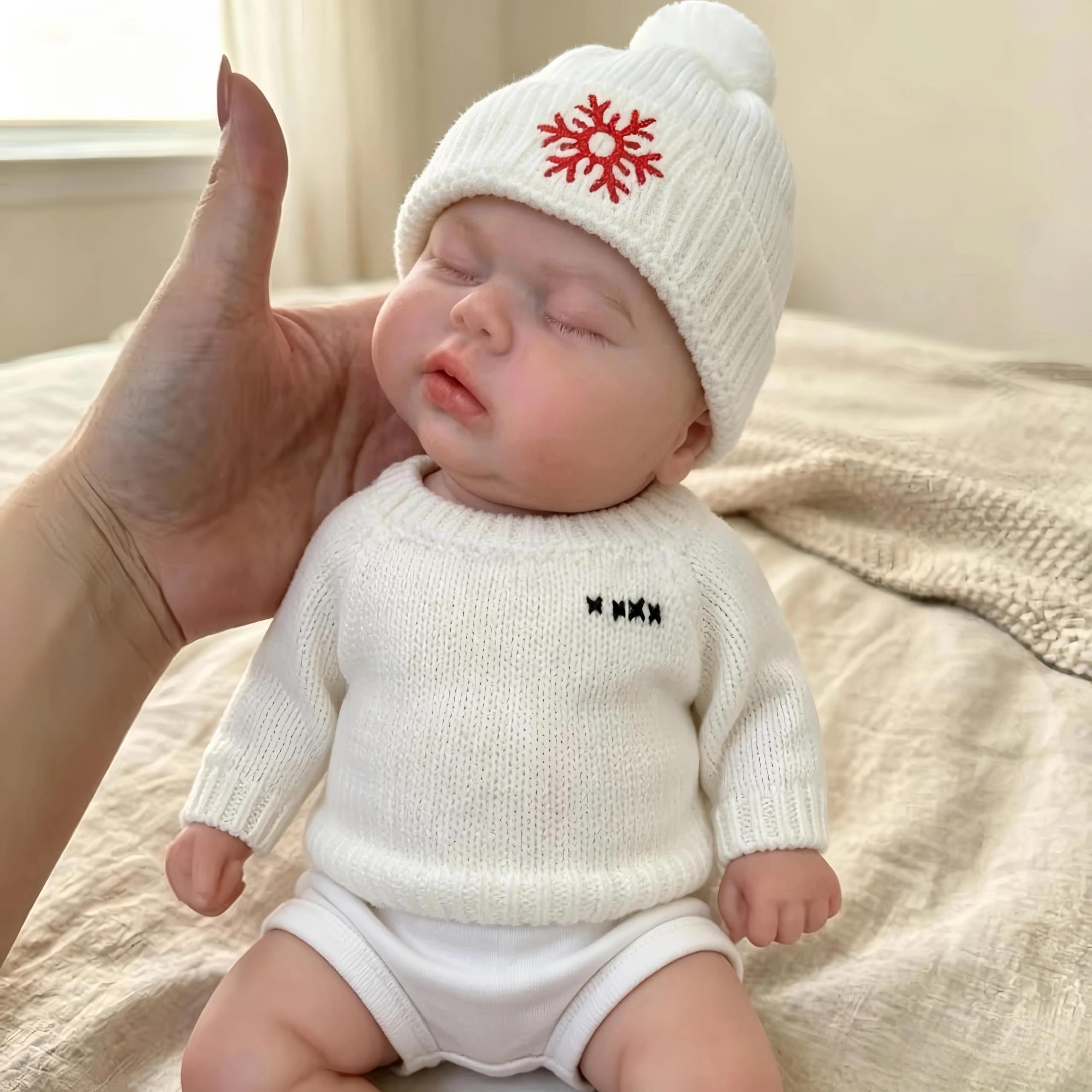 Zero pam 30CM Reborn Baby Vollsilikon Lebensecht,Reborn Puppe Silikon Baby | Schlafen Babypuppen Wie Echt,Waschbar Lebensechte Babypuppen Mit Zubehör,Geschenk Für Kinder Ab 3 Jahren