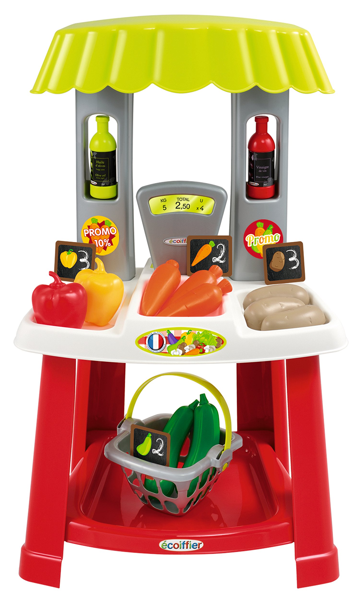 Ecoiffier 1743 - Marktstand mit Tragekorb