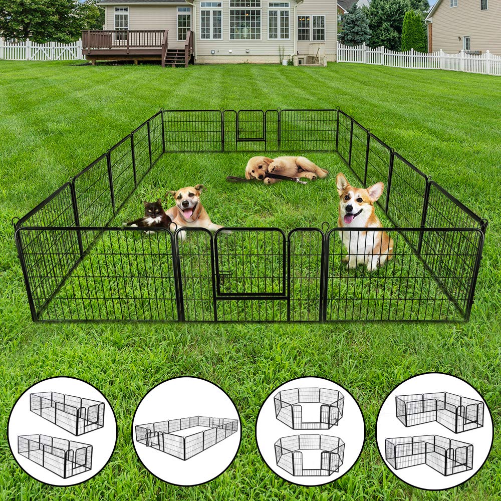 Buy 8/16 Panels Dog Pen Pet Playpen Outdoor/Indoor Dog Exercise Pen