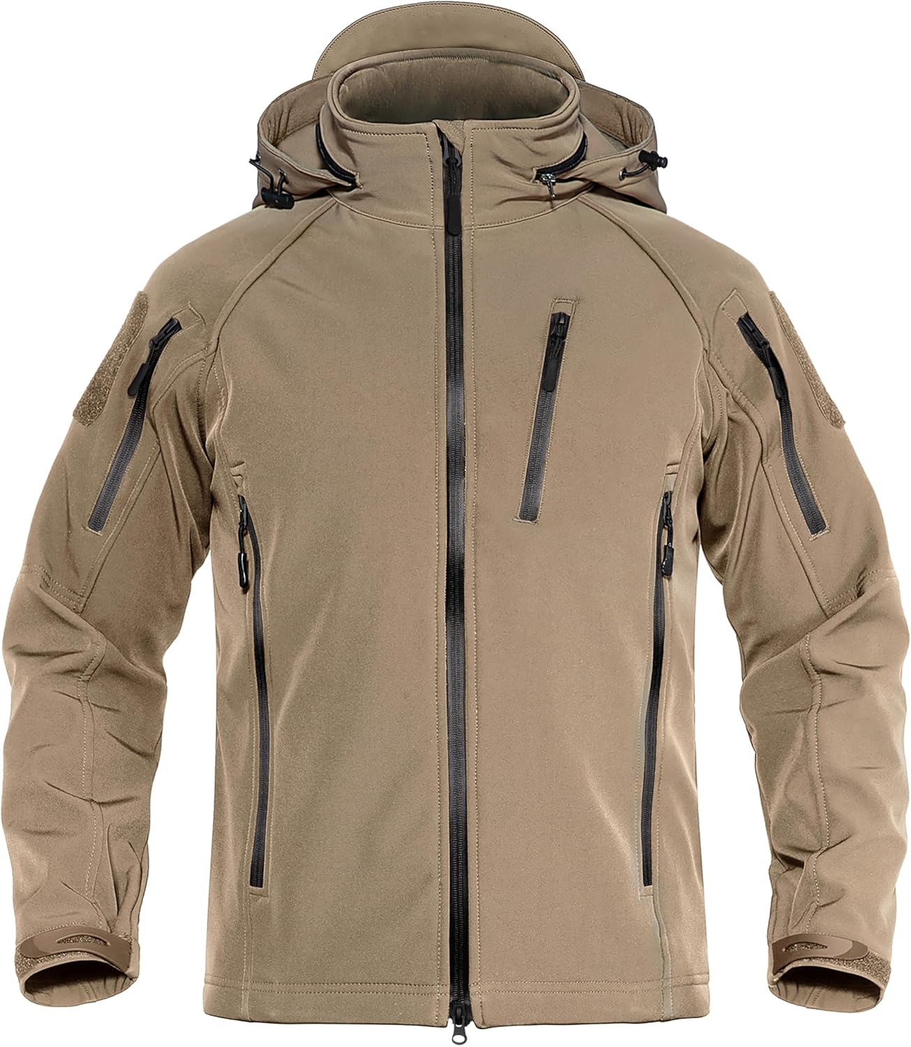 TACVASEN Men's Special Ops Military Jacket Water Resistant Windproof Tactical Winter Zip Up Rain Coat Hunting Outdoors