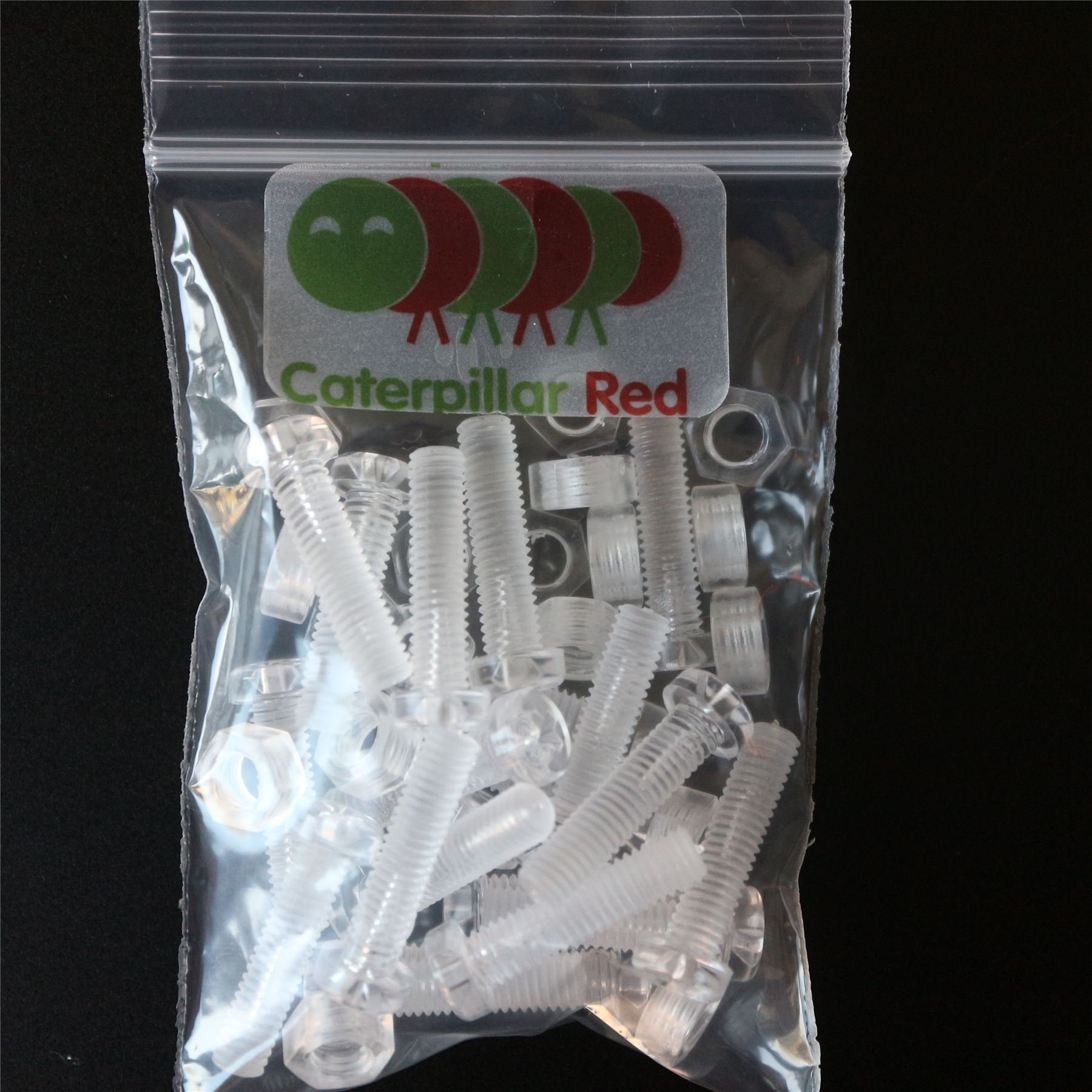 Pacco Di 20 Acrilico Bulloni E Dadi, Rondelle, M4 X 20mm In Plastica Trasparente - Acrilico Viti