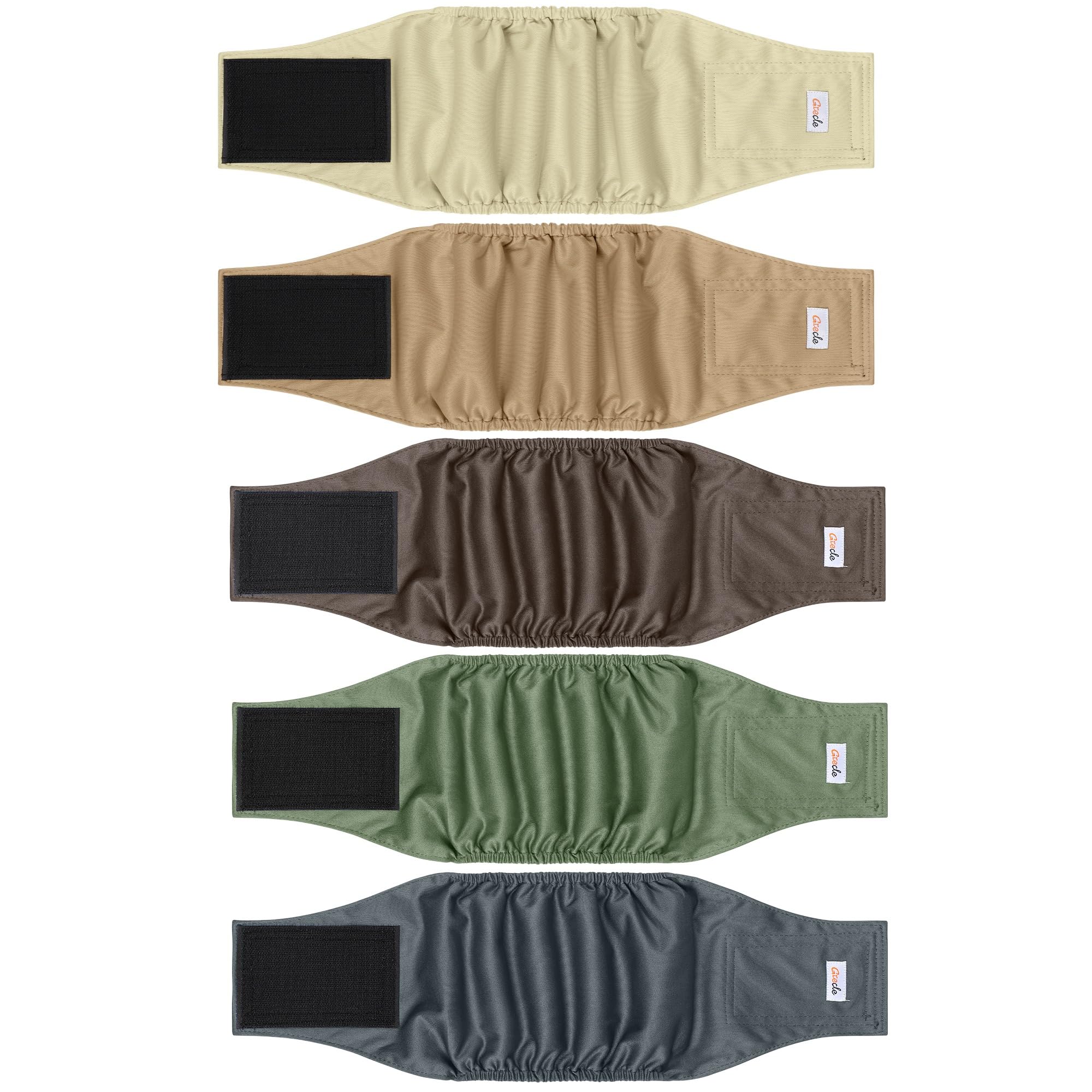 Photo 1 of Grecle 5 Pack Reusable Dog Diapers (XS)