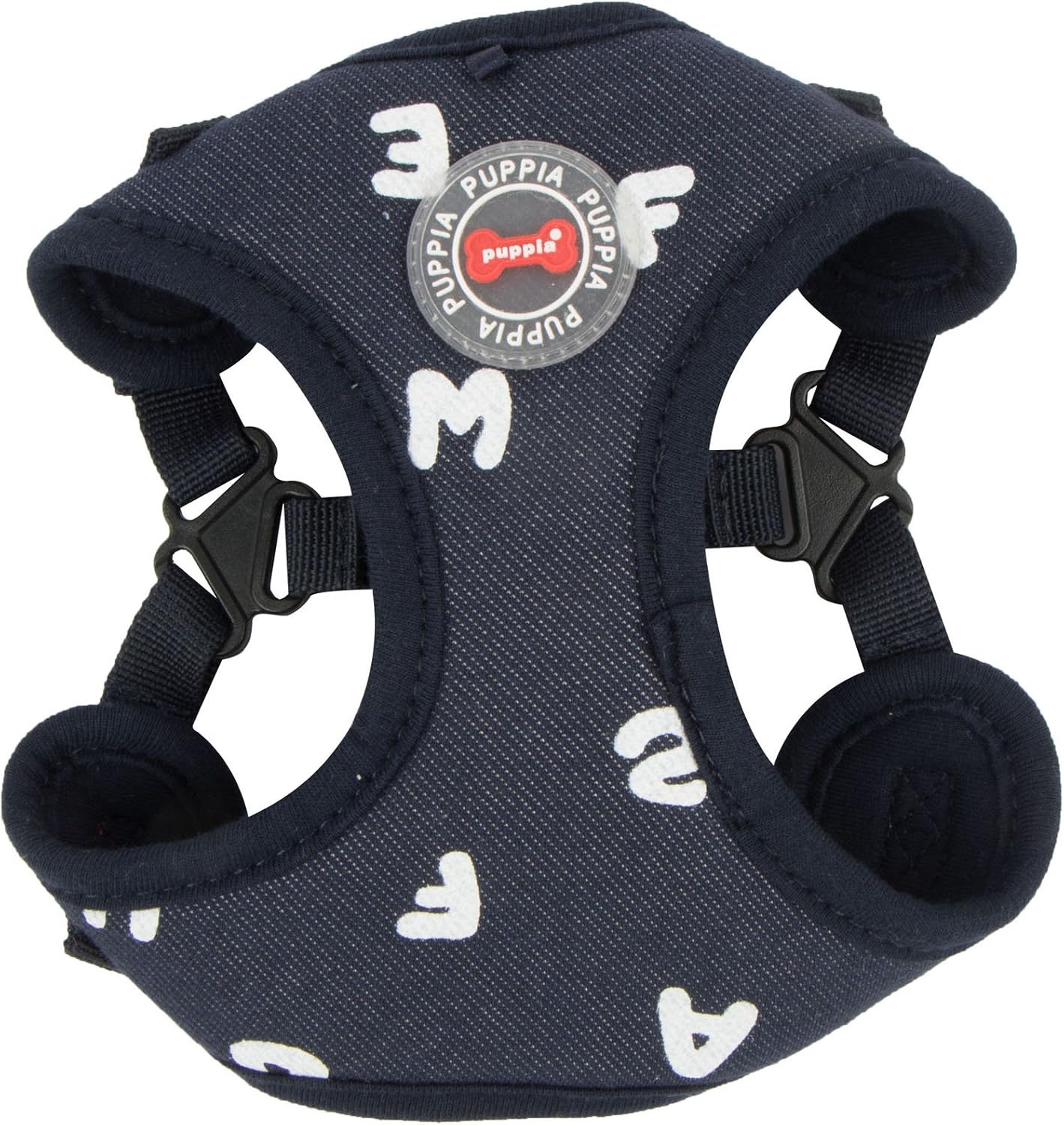 Puppia PARA-HC1532-NY-L Navy Algo Harness C Pet-Vest-Harnesses, Large