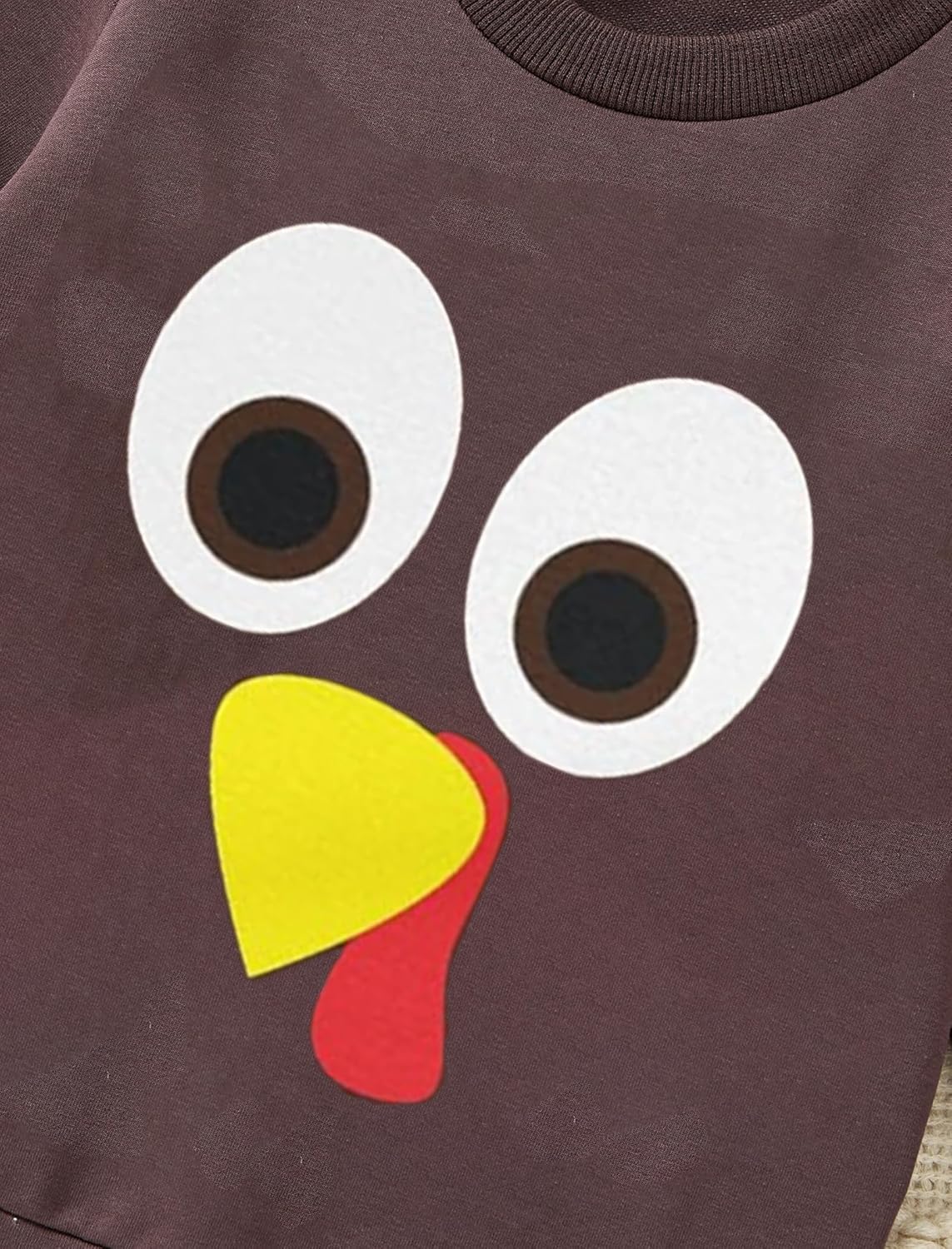 Toddler Boy Thanksgiving Outfit Long Sleeve Coolest Turkey In Town Sweatshirts Tops and Sweatpants - Image 4