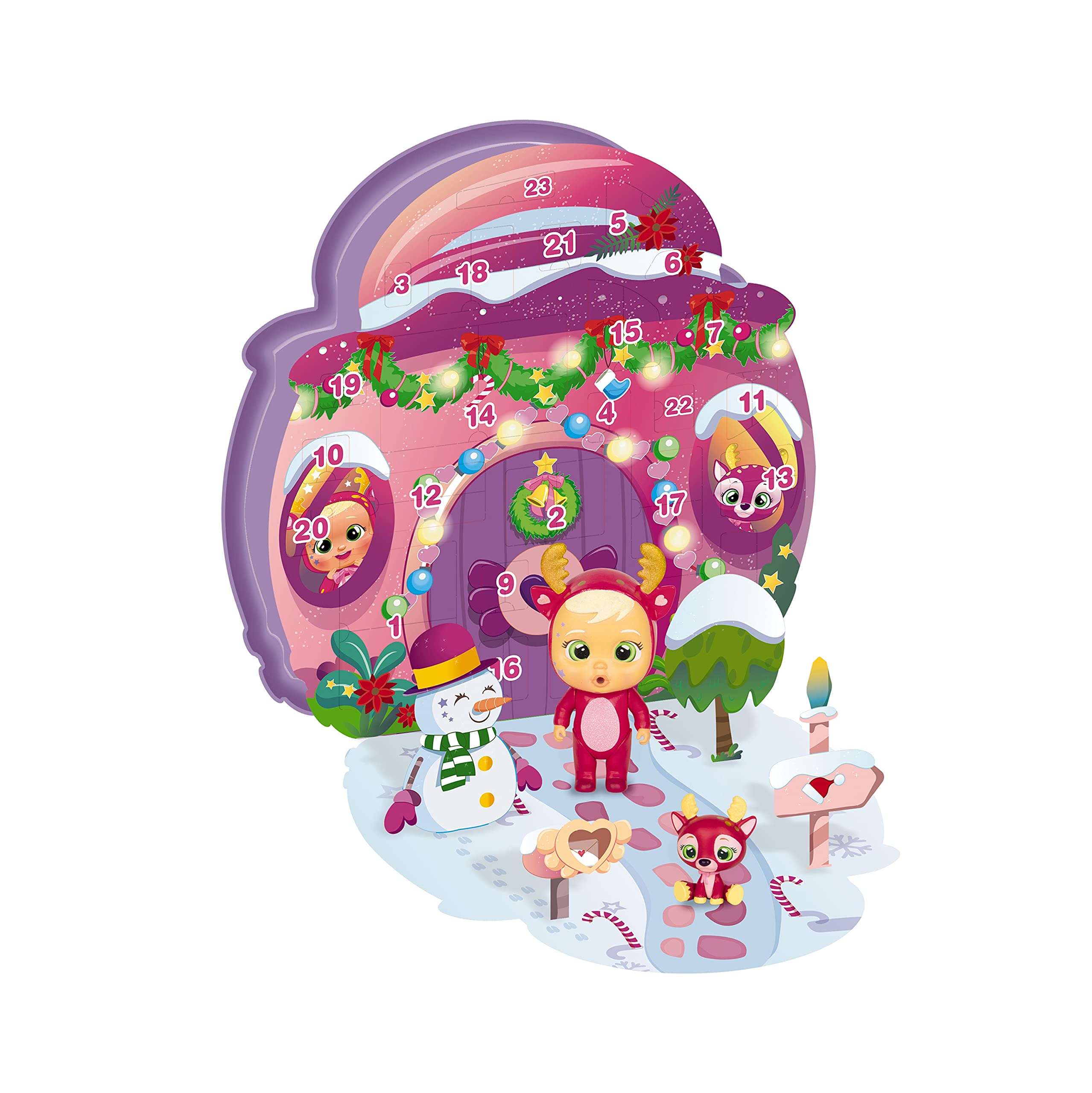 CRY BABIES MAGIC TEARS Rosie Calendario dell'Avvento on bambola Rosie che piange, 33 accessori e +24 sorprese - Giocattolo regalo, +3 anni