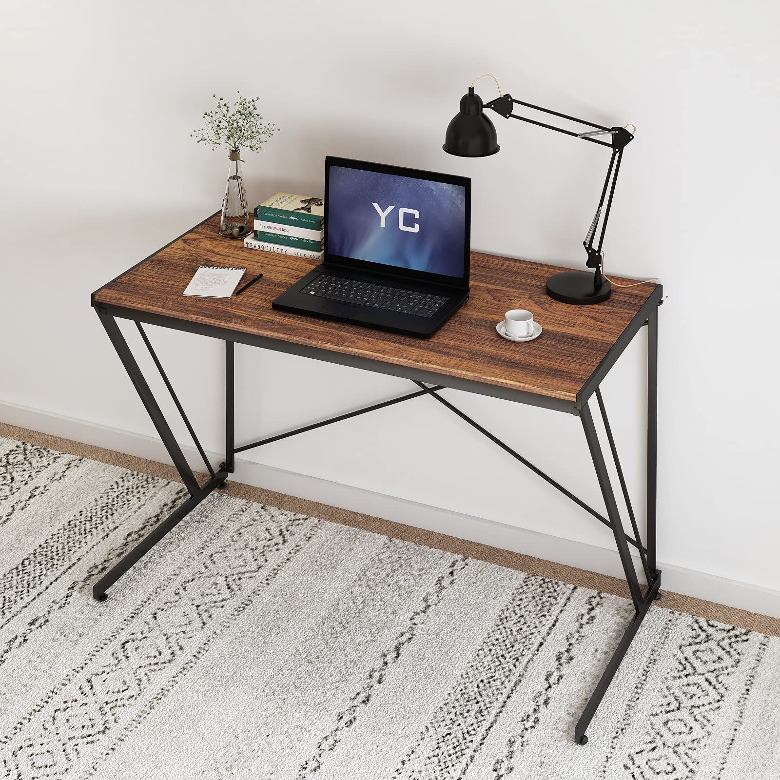 YEARCOLOR パソコンデスク PCデスク 学習机 勉強机 幅120cm×奥 Amazon | YEARCOLOR パソコンデスク PCデスク 学習机 勉強机 幅120cm