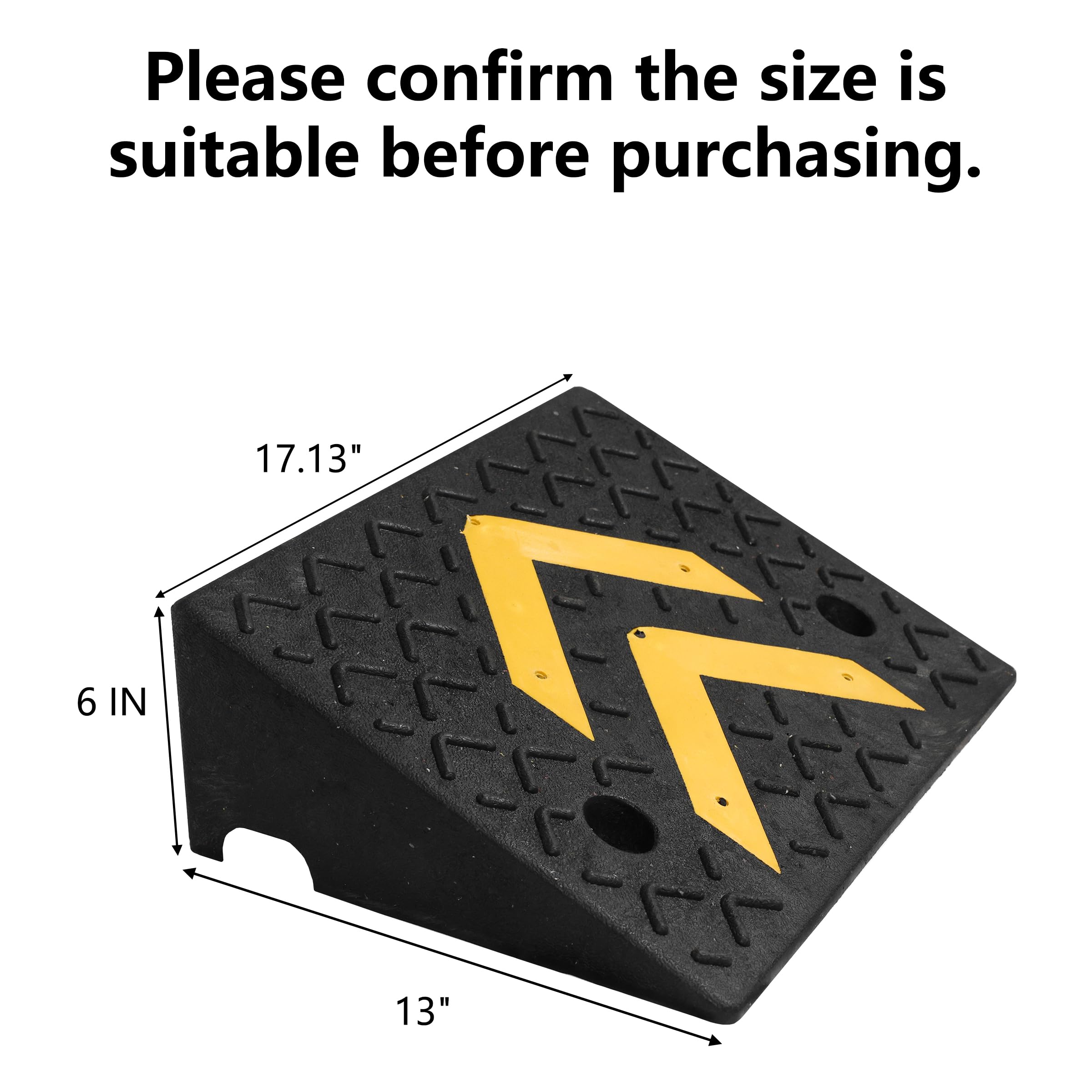 Heavy-Duty Curb Ramps - 2 Pack, 11000 lb Capacity -2