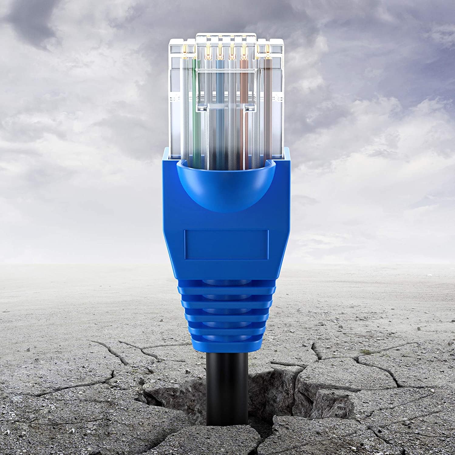 MutecPower Cavo Esterni CAT6 15m, impermeabile esterna di uso-interramento diretto UTP cavo di rete ethernet - 550Mhz, 15 metro