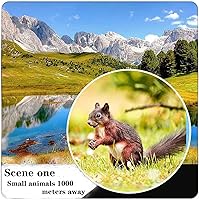 Vista 2 de Telescopio monocular monocular HD de 12 × 50, con adaptador para teléfono inteligente y trípode de metal, monocular compacto impermeable de alta