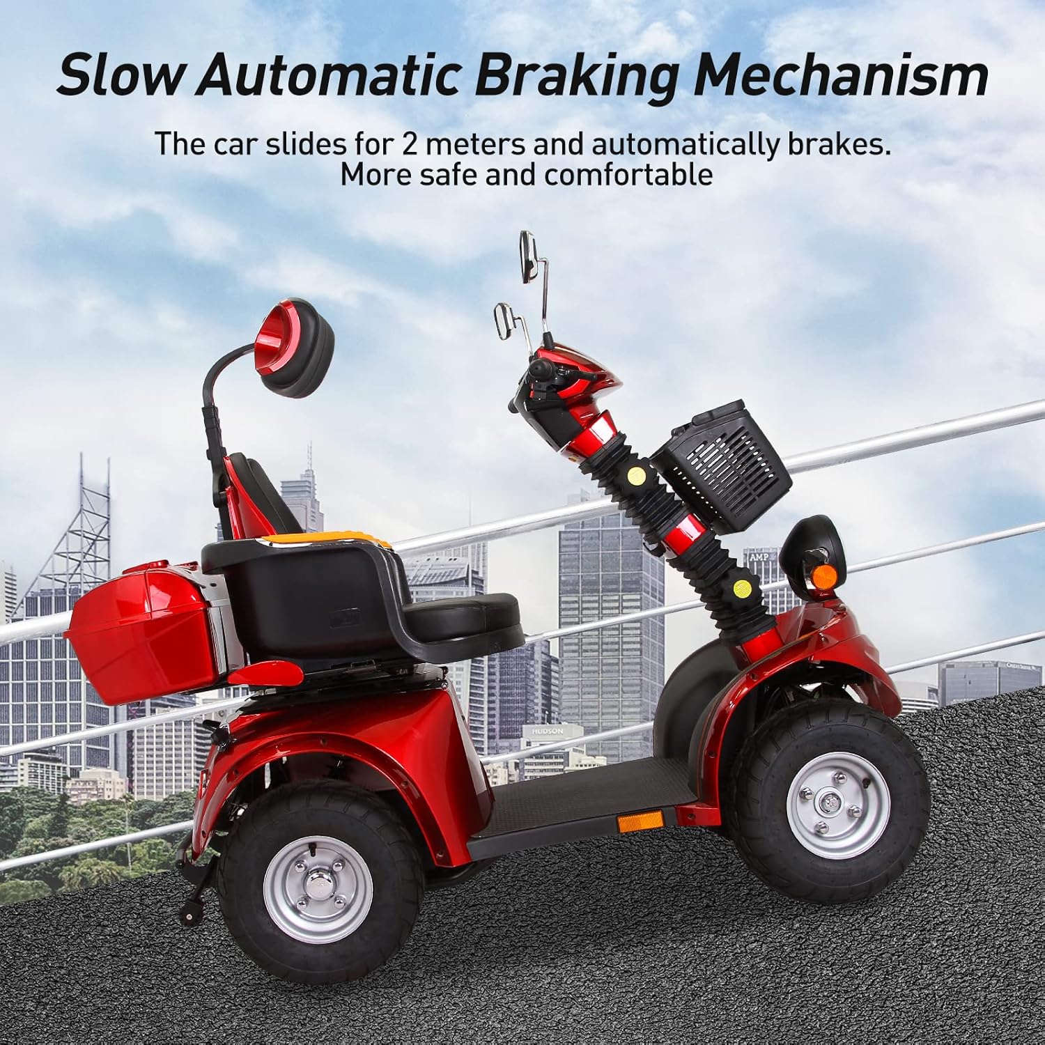 SUFUL 4 Wheels Powered Mobility Scooters for Seniors  Adults, 3-Speed Medical Electric Scooter Device with Rear Lockbox Parents, All Terrain Wheel Heavy Duty 1000W Motor 660lbs Weight Capacity SUFUL 4 Wheels Powered Mobility Scooters for Seniors  Adults, 3-Speed Medical Electric Scooter Device with Rear Lockbox Parents, All Terrain Wheel Heavy Duty 1000W Motor 660lbs Weight Capacity