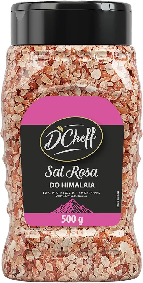 D´Cheff Sal Grosso Rosa Do Himalaia 500 Gramas