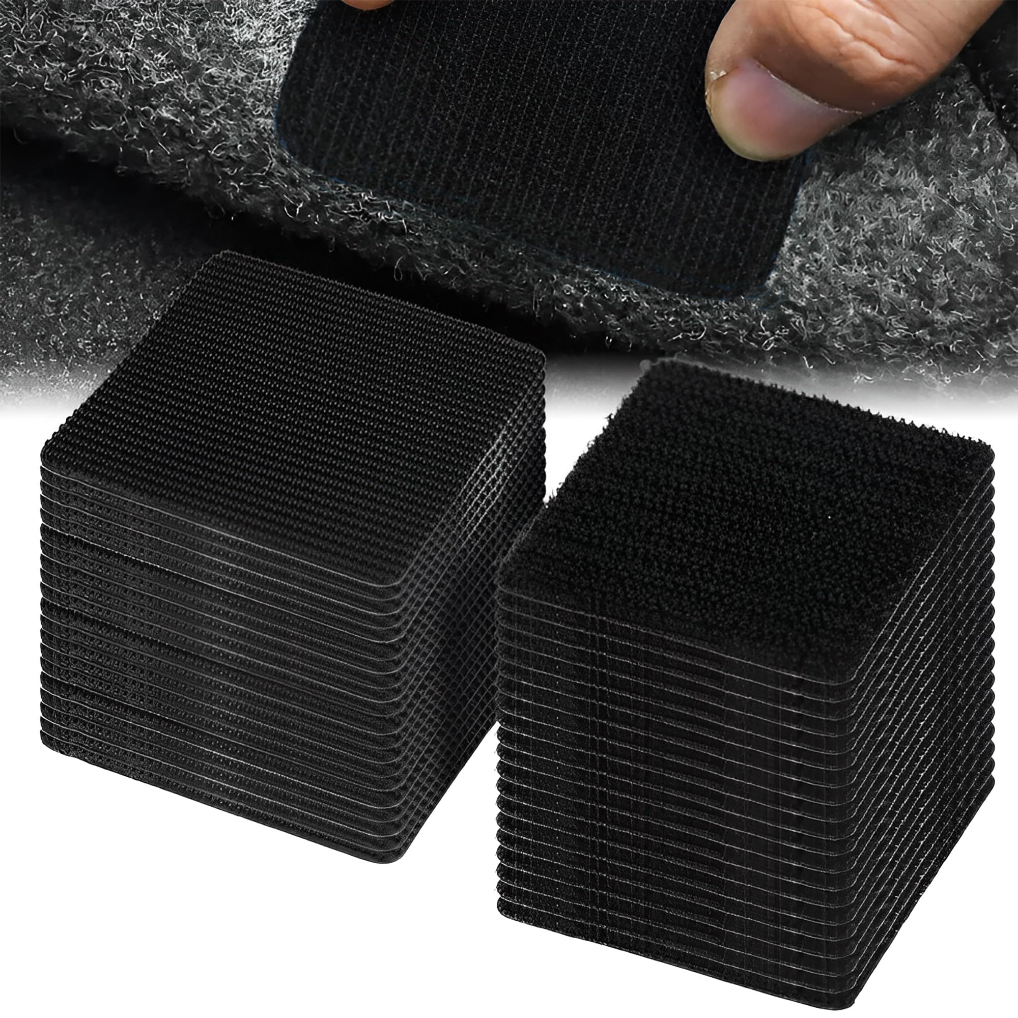 Carpet Grippers for Laminate Floor, Invisible Carpet Grippers for Carpets on Carpet, Carpet Stickers for Carpets, Suitable for Carpets, Stairs, Sofa Cushions and Boot Mats, 30 Pairs-image-35