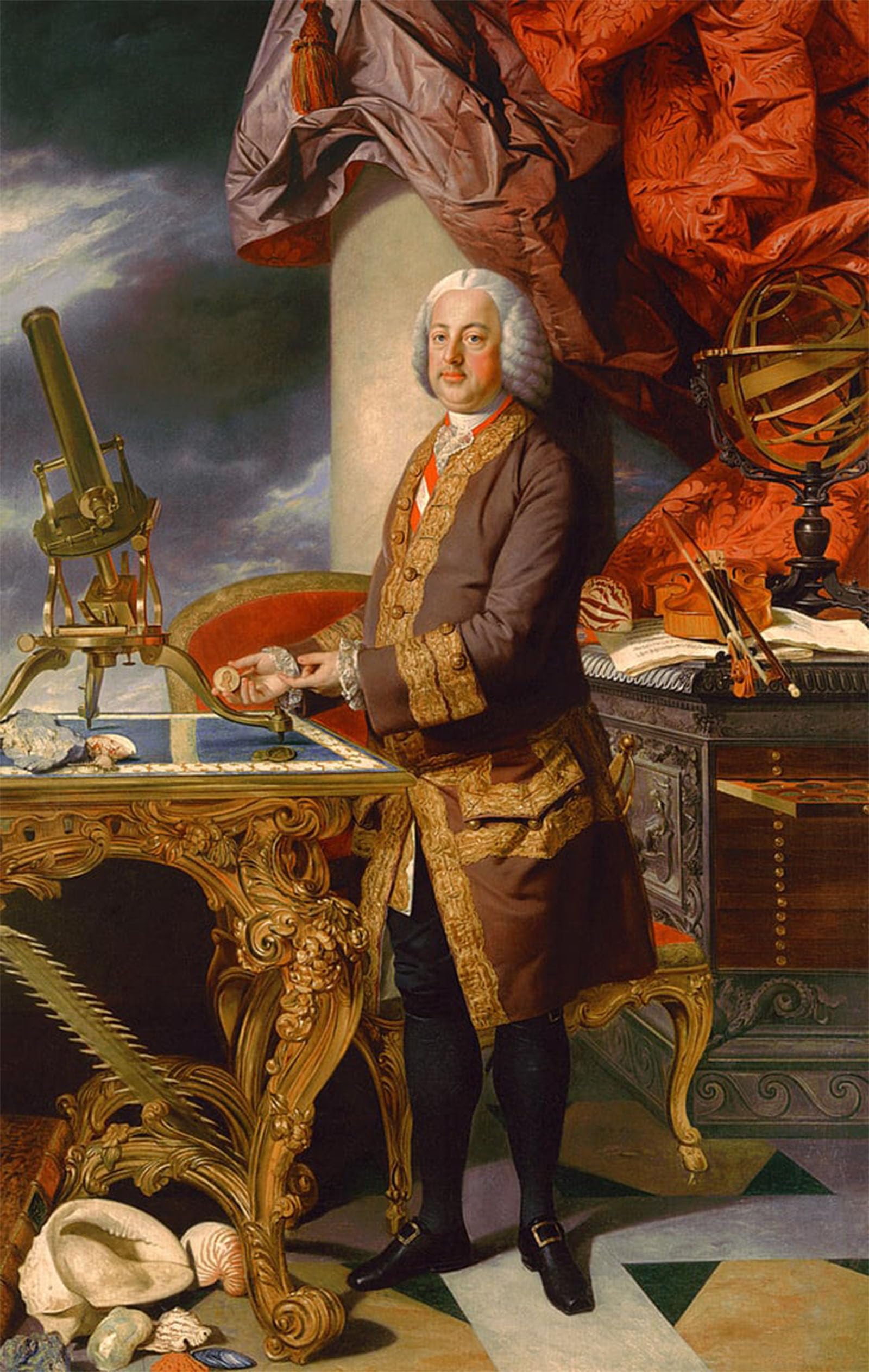 ARTXLXXBN Famous Print Painting Colorful Art Print I by Johan Zoffany Canvas Art Decorations for Home Decor 60x90cm