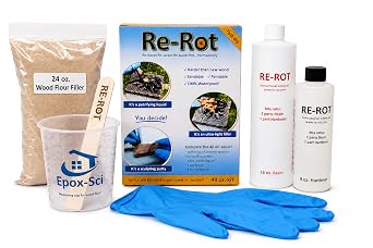 Re-Rot Wood Repair Kit, 48 oz Epoxy with Wood Filler & Tools