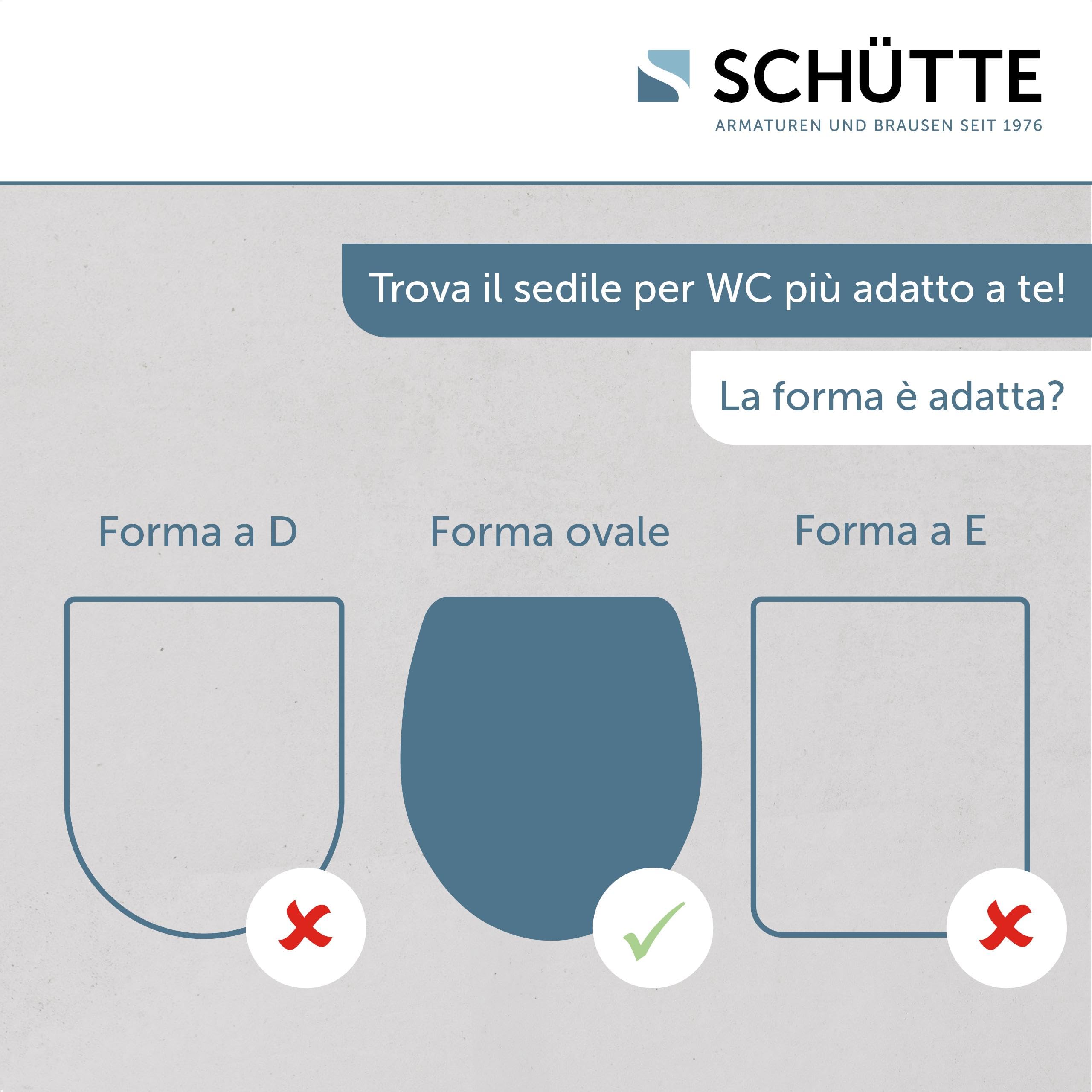 Sedile WC con abbassamento automatico, certificato TÜV, coperchio rimovibile in materiale infrangibile, facile da montare con stencil di montaggio, coperchio WC e occhiali da portata fino a 500 kg