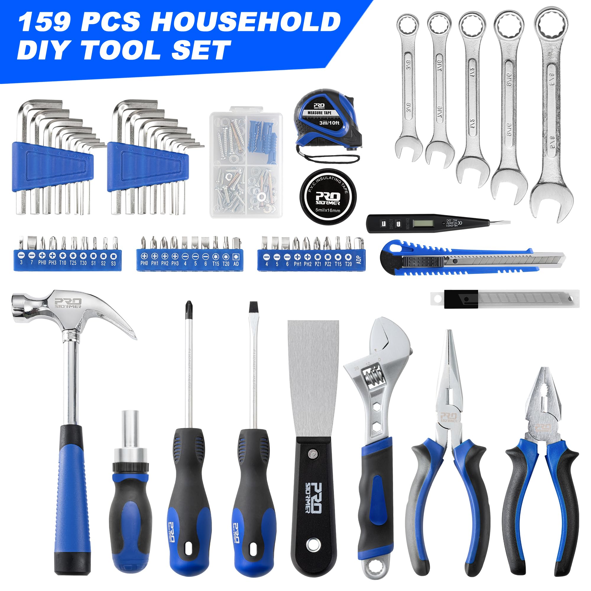 Set di utensili manuali da 159 pezzi
