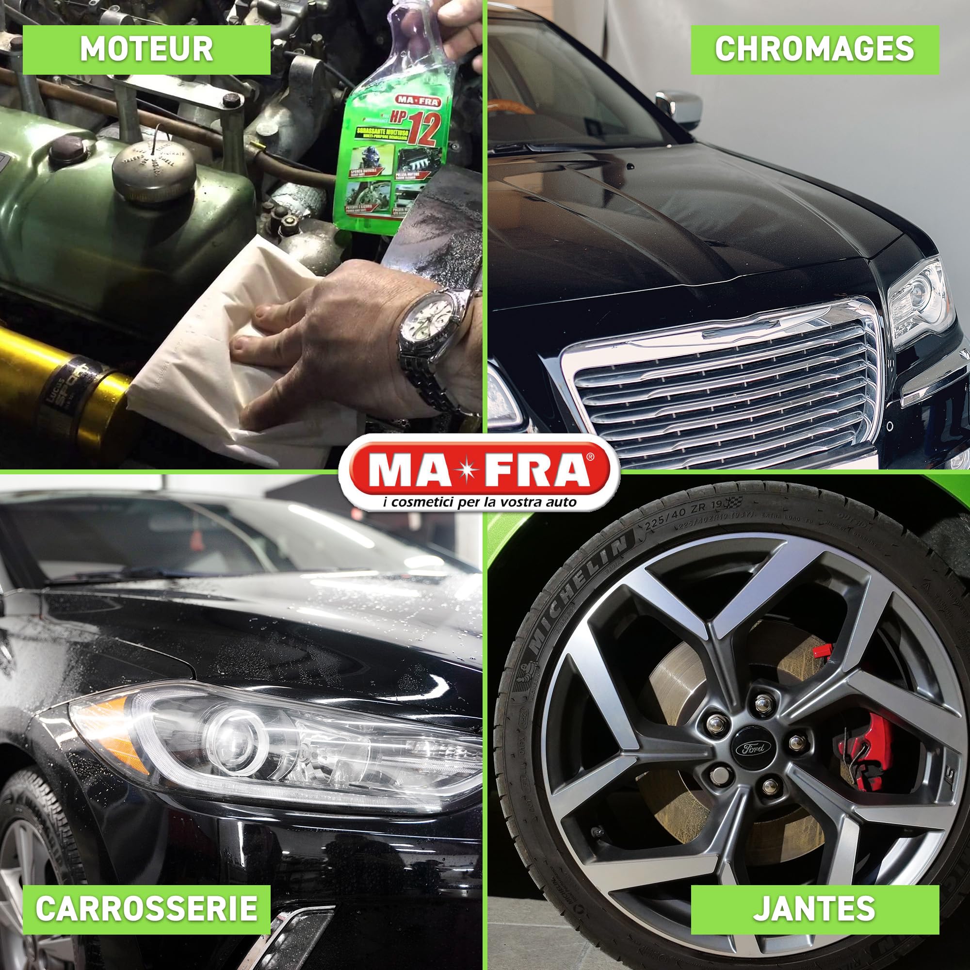 Mafra, HP12, Dégraissant universel multi-usages avec formule active, convient à toutes les surfaces, puissant et sans danger pour les pièces traitées, idéal pour le nettoyage des voitures 4500ml