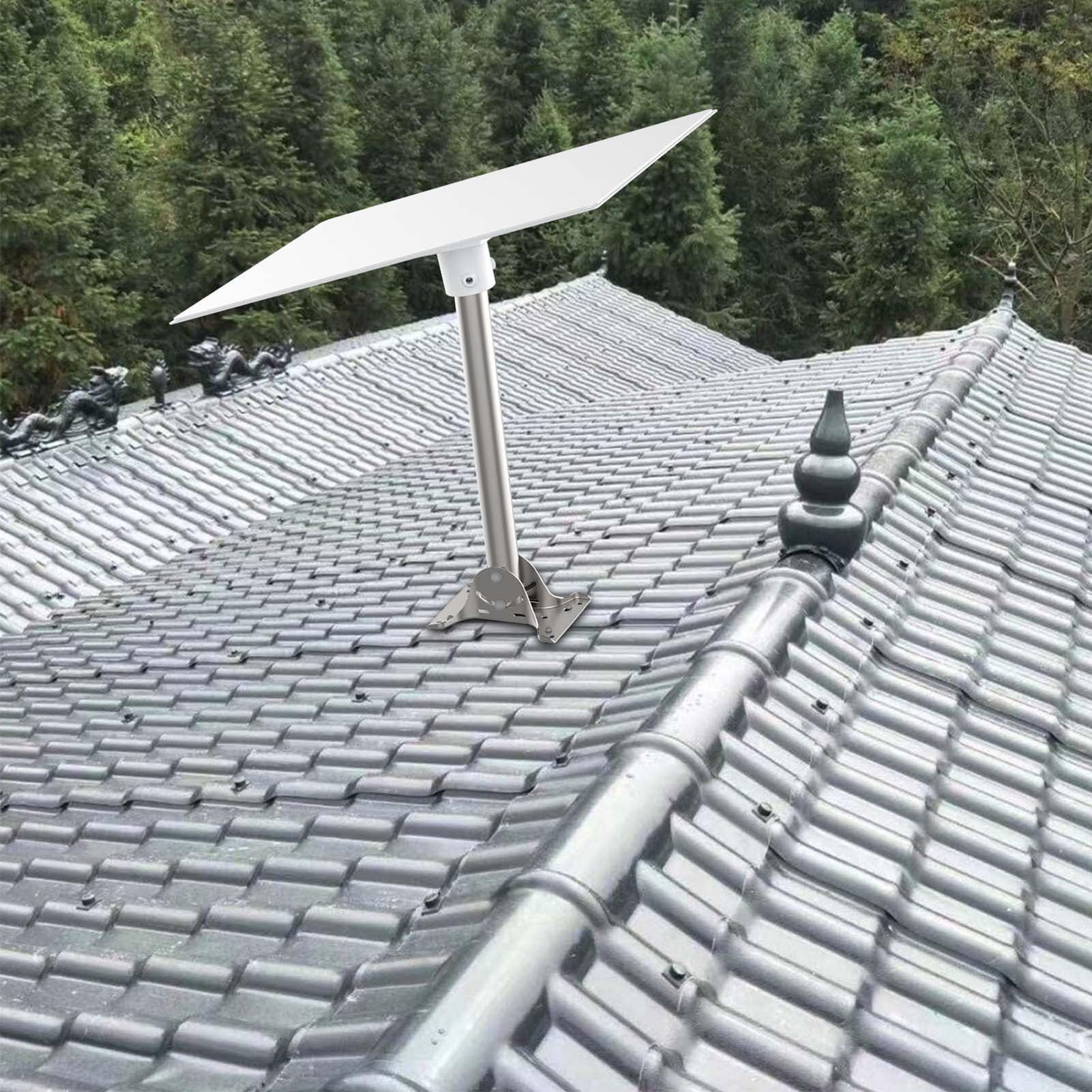 Support de Tuyau Internet par Satellite pour Antenne Parabolique Standard Gen 3 V3, Support de Montage Mural Long Réglable à 88 ° pour Plaque de Montage V3, Kit de Montage sur