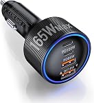 165W Car Charger USB C Fast Charger, Cigarette Lighter Adapter Fast Charging, PD/QC Car Charger Adapter for Dell XPS, MacBook, iPhone 17/16/15 Pro Max, Galaxy S25/S24, Pixel, Accessoire Voiture