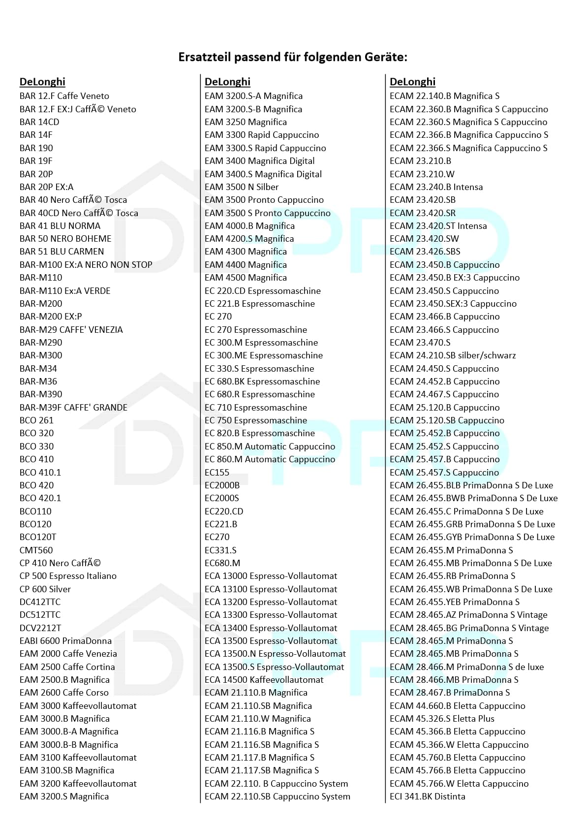 DL-pro Lot de 2 détartrants 500 ml pour machine à café DeLonghi 5513296041 SER3018 DLSC500 EcoDecalk avec brosse de nettoyage DL-pro pour machine à café automatique
