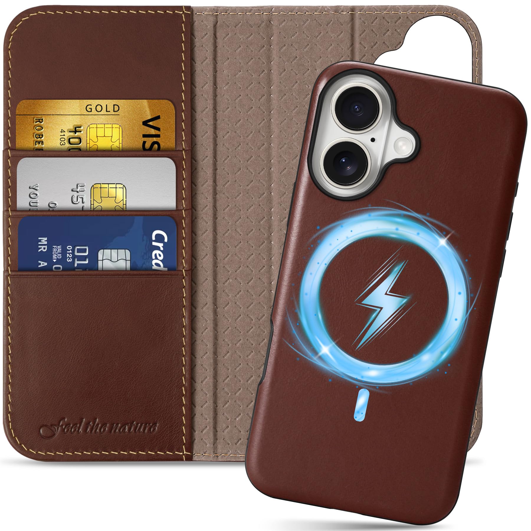 SHIELDON Wallet Case for iPhone 16