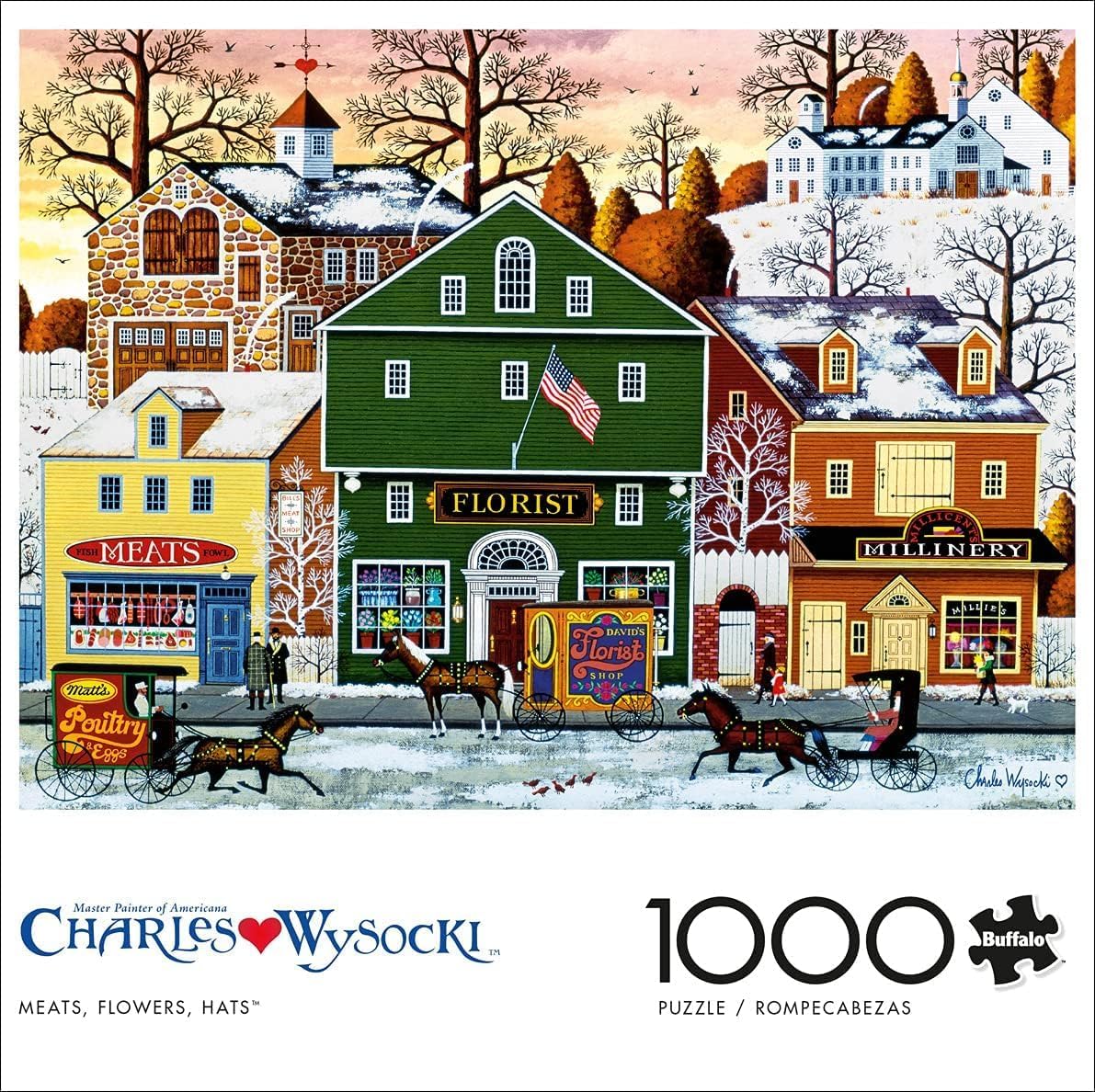 Buffalo Games - Charles Wysocki - Meats, Flowers, Hats - 1000 Piece Jigsaw Puzzle