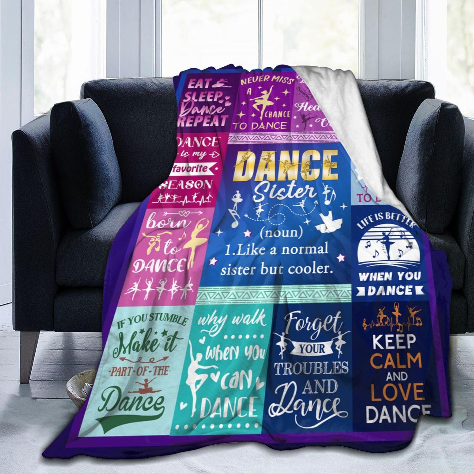 Dance Gifts Blanket Dance Gifts for Girls Throw Blanket Ultra Soft Cozy Lightweight Blankets Dance Lovers Christmas Birthday Gifts 50