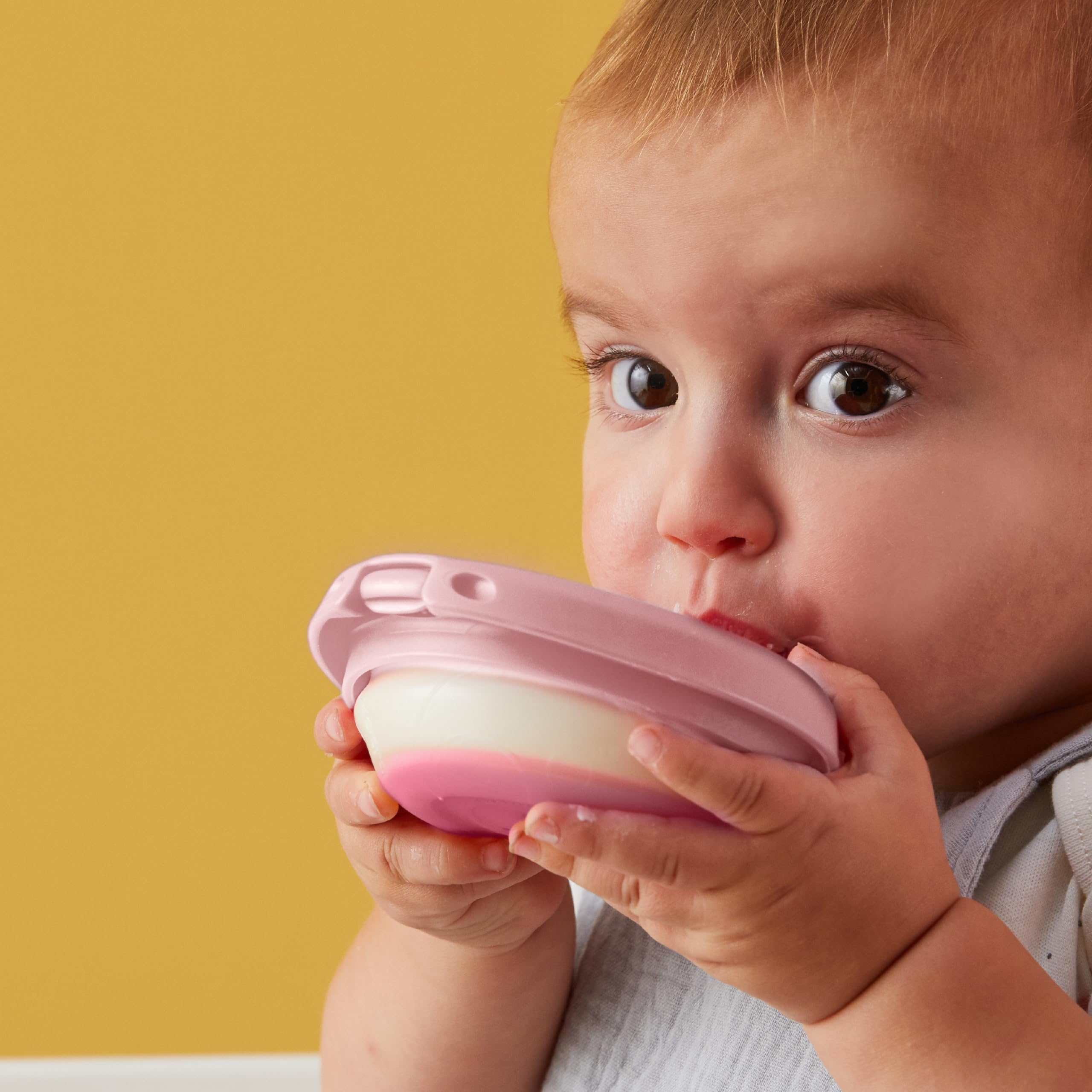 b.box Fill+Feed | Boite Repas Réutilisable pour Bébé | Boite de Conservation Alimentaire en Silicone avec Couvercle | Passe au Lave-Vaisselle et au Micro-ondes | Sans BPA | Dès 4 Mois | 110 ml