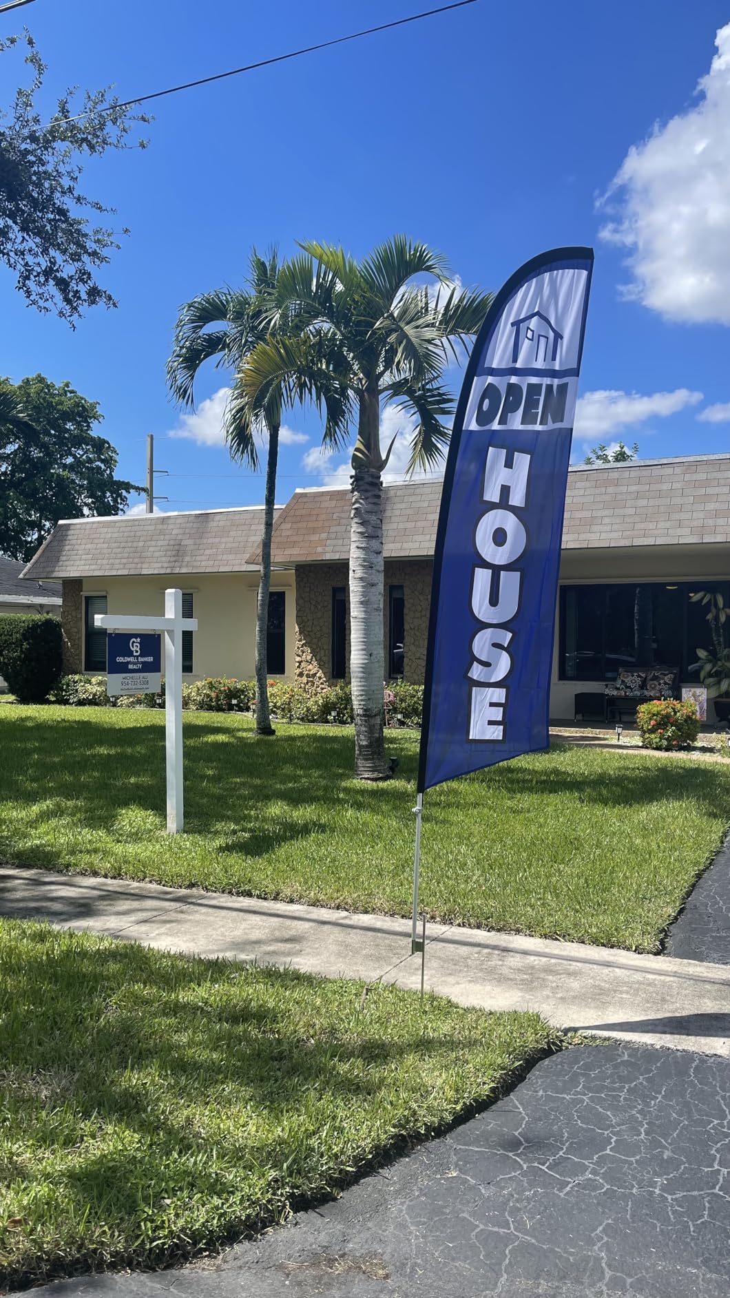 Open House Signs-11 FT Advertisement Feather Flag pole kit