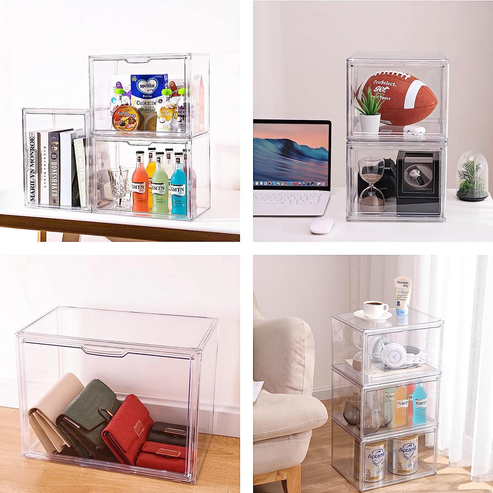 Vitrinas para Colecciones,Caja de Exhibición de Transparente, Vitrinas para Colecciones Vitrina Cristal Expositora Metacrilato, Vitrina de Muñecas con Puerta,Figuras de AccióN, Juguetes (60x35x36cm)