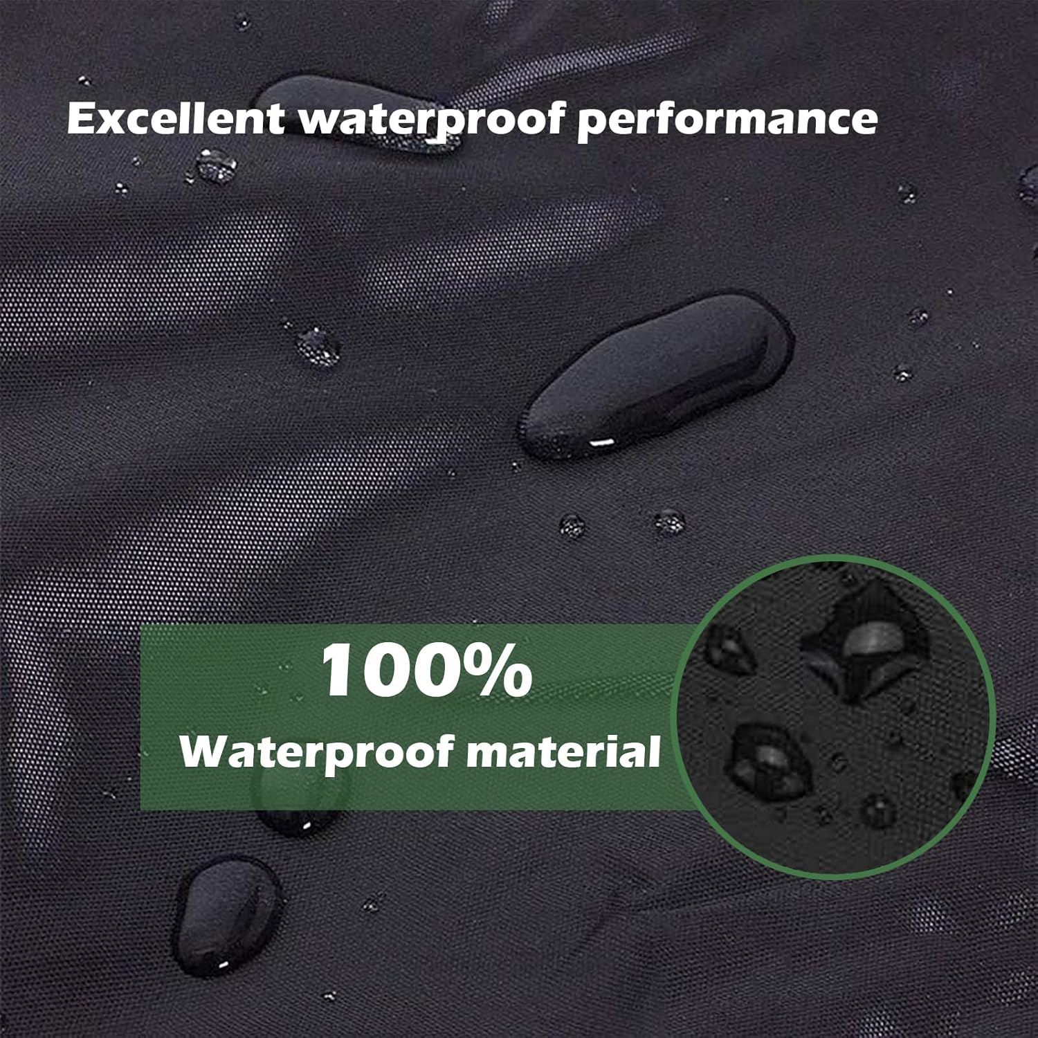 Garden Furniture Covers 21" x 30" x 27", Outdoor Patio Furniture Covers, Garden Furniture Covers Waterproof Rectangular, 420D Tear-Resistant DustProof Snowproof Cover, Black