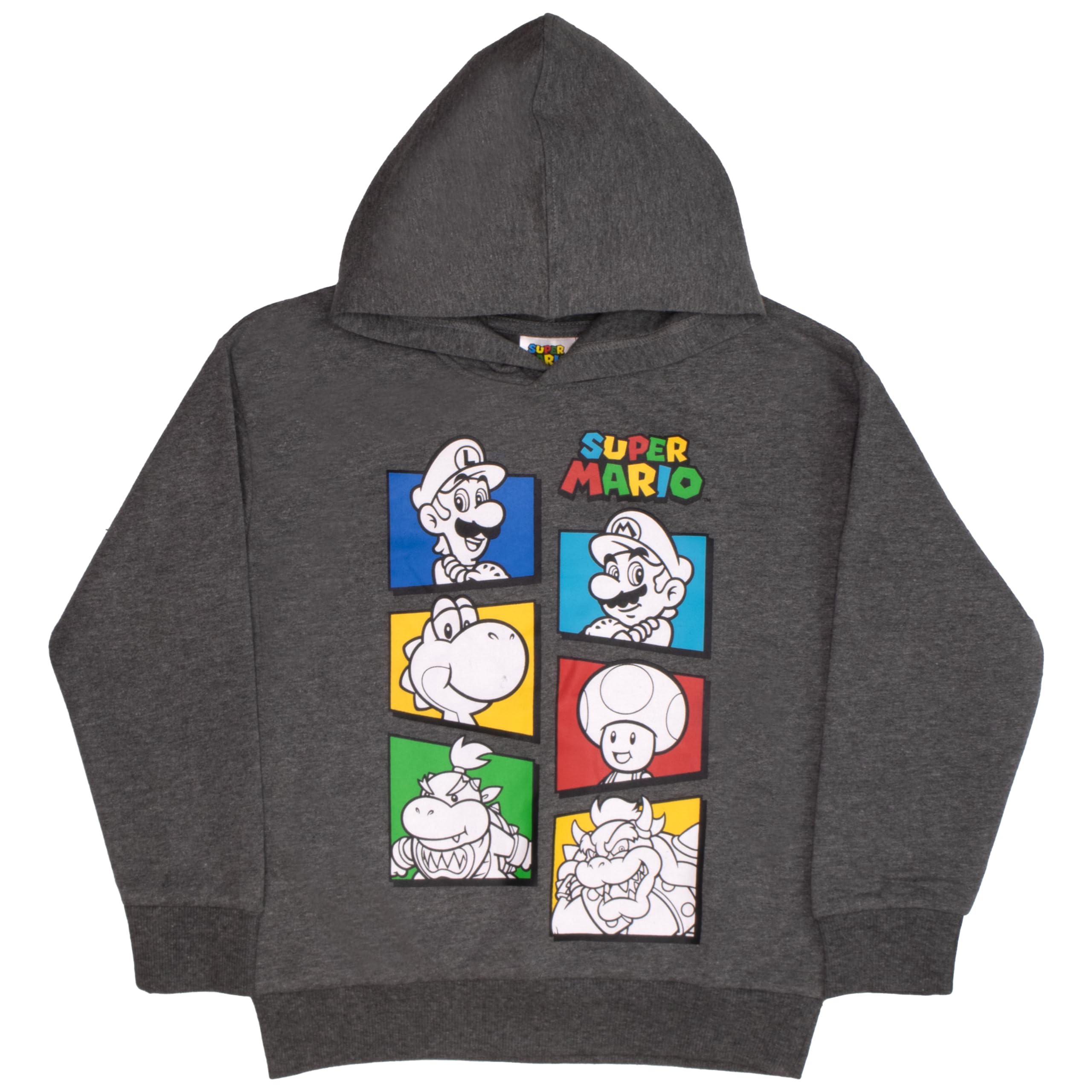 Nintendo Super Mario - Felpa con cappuccio e maglietta per ragazzi, confezione da 2 pezzi