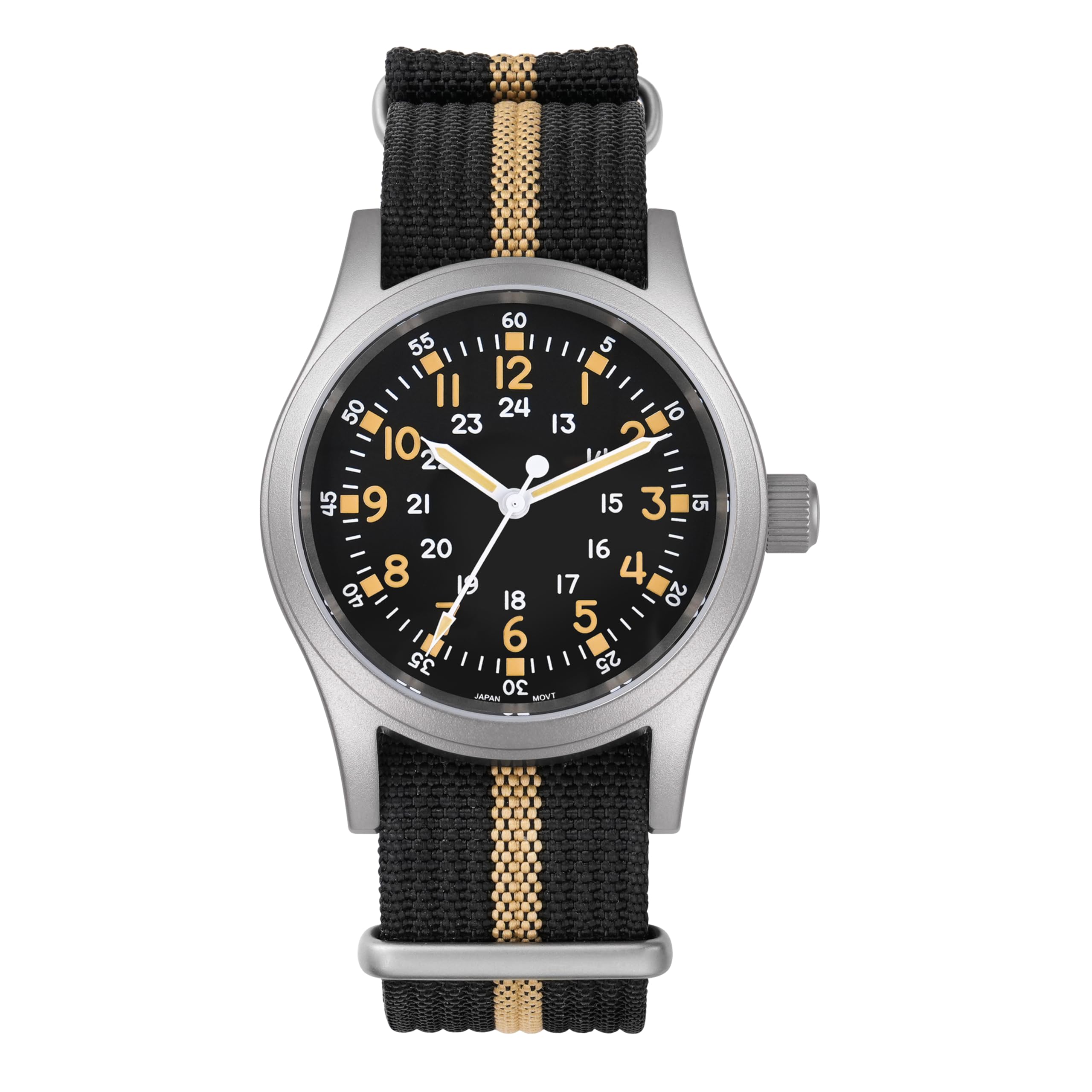 Militado ML05 38mm VH31 Quartz Watch - Domed Sapphire Crystal Field Watch C3 Super Luminous Retro Sweep Wrist Watch for Men 100M Waterproof — view 15