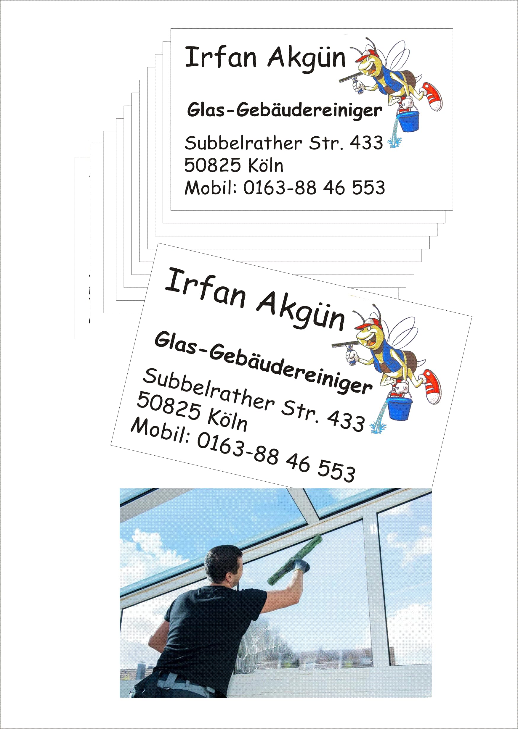 Visitenkarten, 1000 Stück, Beidseitig Bedruckt, 350 g Karton, mit Ihrem Logo und Daten, Inkl. Grafik, Druck und Lieferung (1000)
