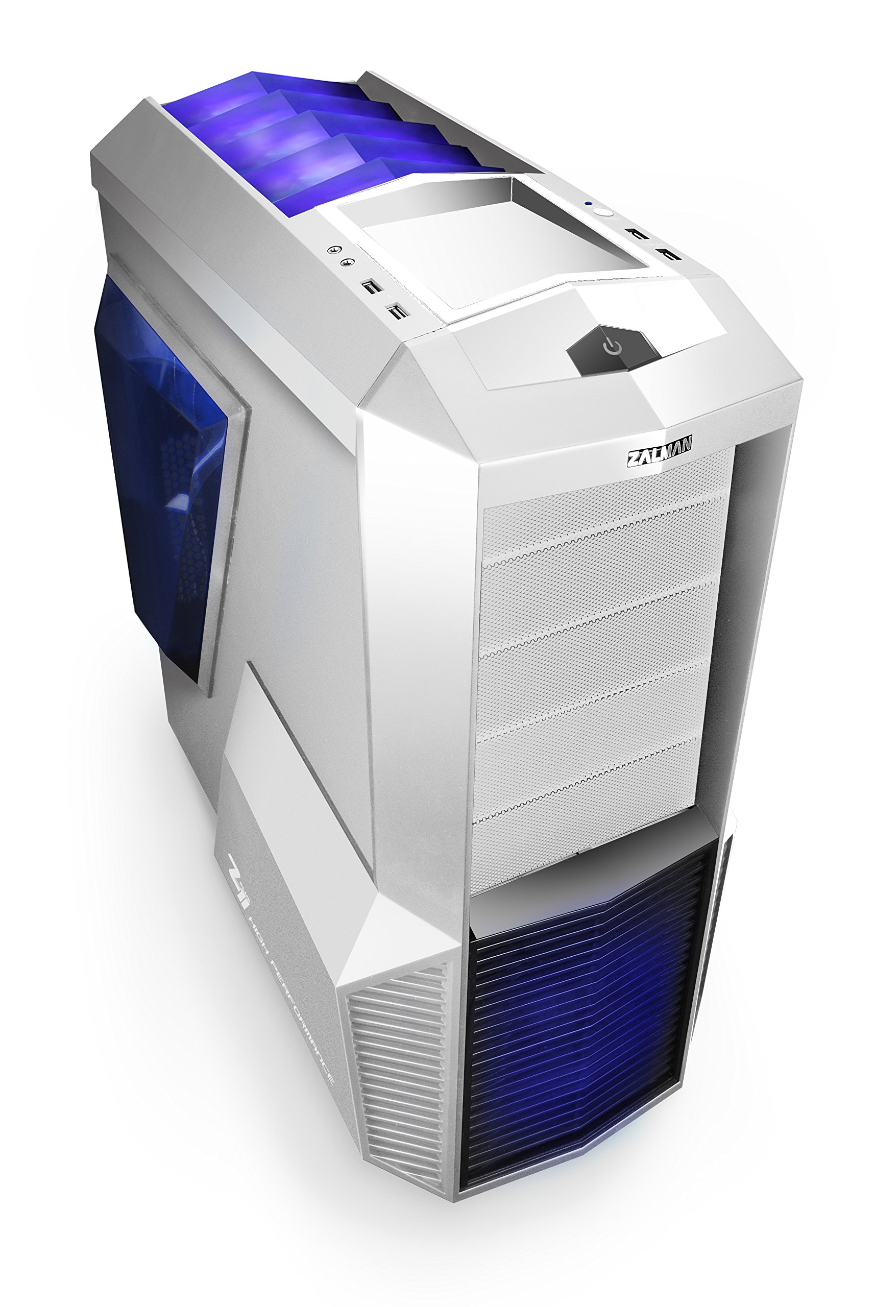 Zalman Z11 PLUS-W ATX Gaming Mid Tower Computer Case, White