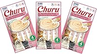 Vista 33 de INABA - Golosinas Churu para gatos, puré cremoso para gatos, sin cereales, que se puede lamer y exprimir / suplemento con vitamina E y taurina, 0.5