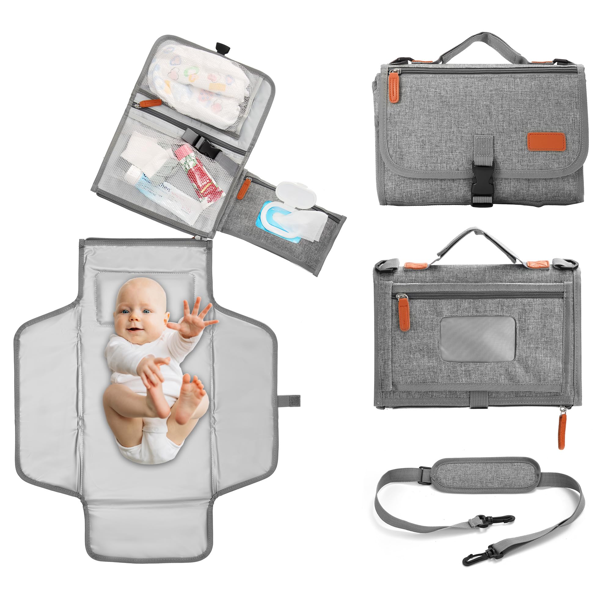 Portable Changing Pad, Diaper Changing Pad for Newborn Girl & Boy...