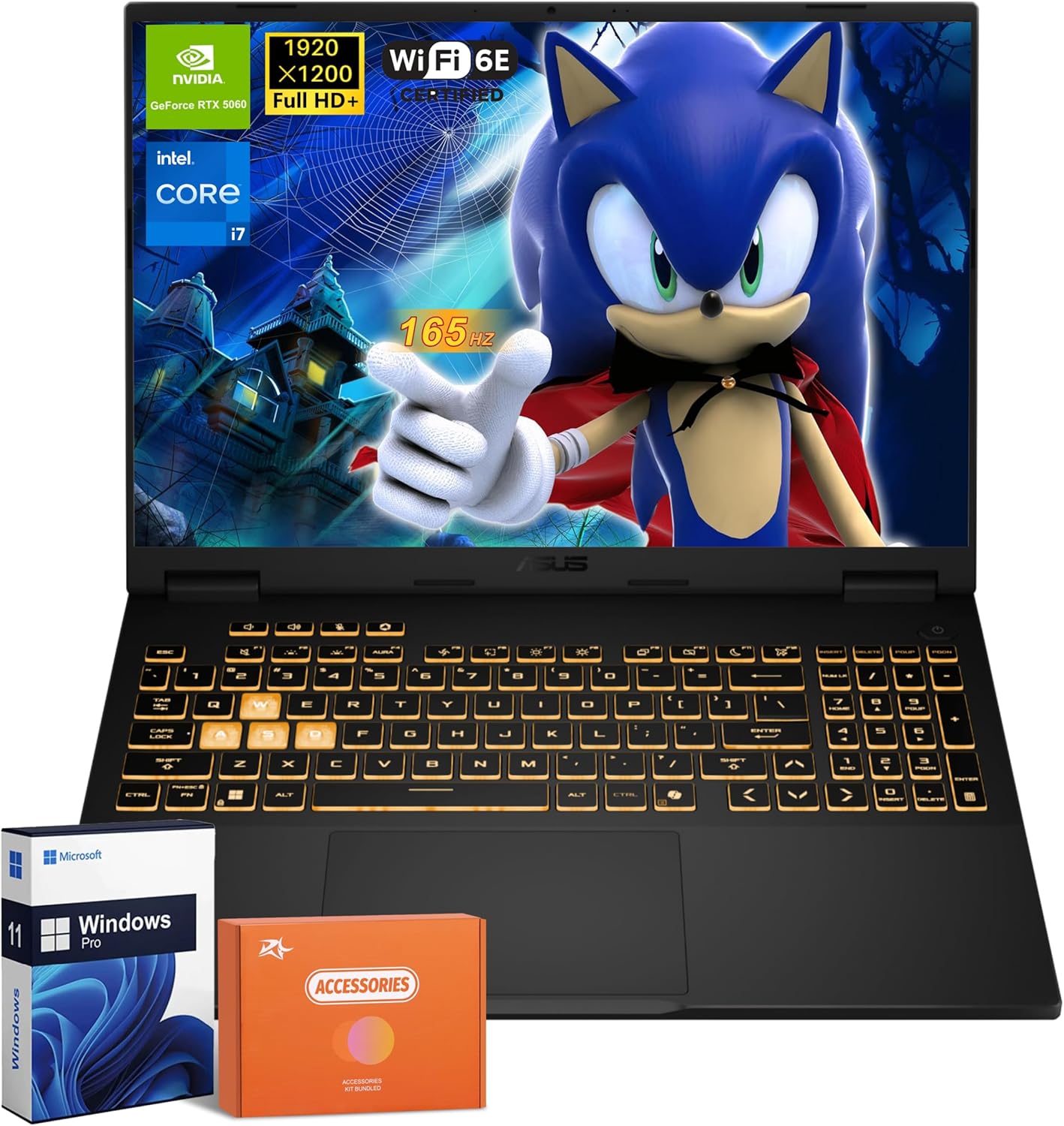 8195FaSjrGL._AC_SL1500_ ASUS TUF F16 Gaming Laptop, Intel i7-14650HX(Up to 5.2 GHz), NVIDIA GeForce RTX 5060, 16 Inch 165Hz FHD Display, 32GB DDR5, 1TB SSD, Fast Charge, Dolby Atmos, Wi-Fi 6E, Windows 11 Pro, Accessories