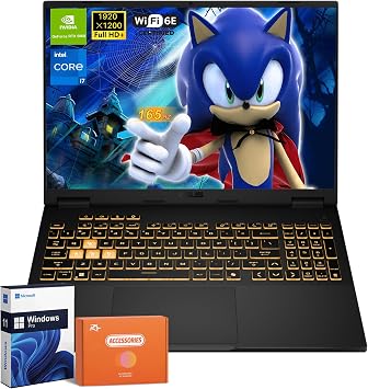 ASUS TUF F16 Gaming Laptop, Intel i7-14650HXUp to 5.2 GHz, NVIDIA GeForce RTX 5060, 16 Inch 165Hz FHD Display, 32GB DDR5, 1TB SSD, Fast Charge, Dolby Atmos, Wi-Fi 6E, Windows 11 Pro, Accessories
