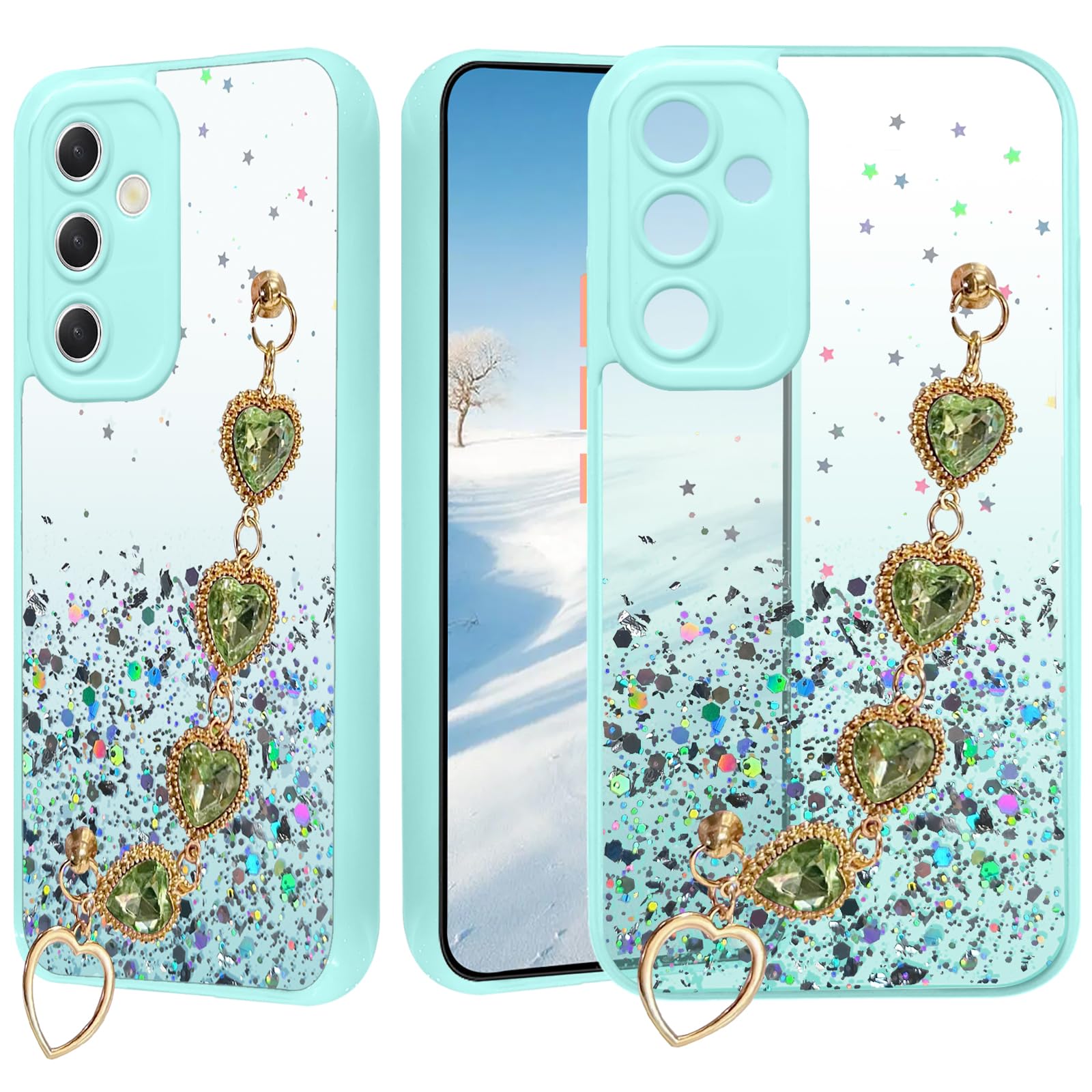 Amazon.co.jp: Yarxiawin Samsung Galaxy A25 5g用保護ケース キラキラ