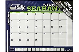 Seattle Seahawks 2024 22X17 Desk Calendar: Your Year-Round Authority on All Things Seahawks